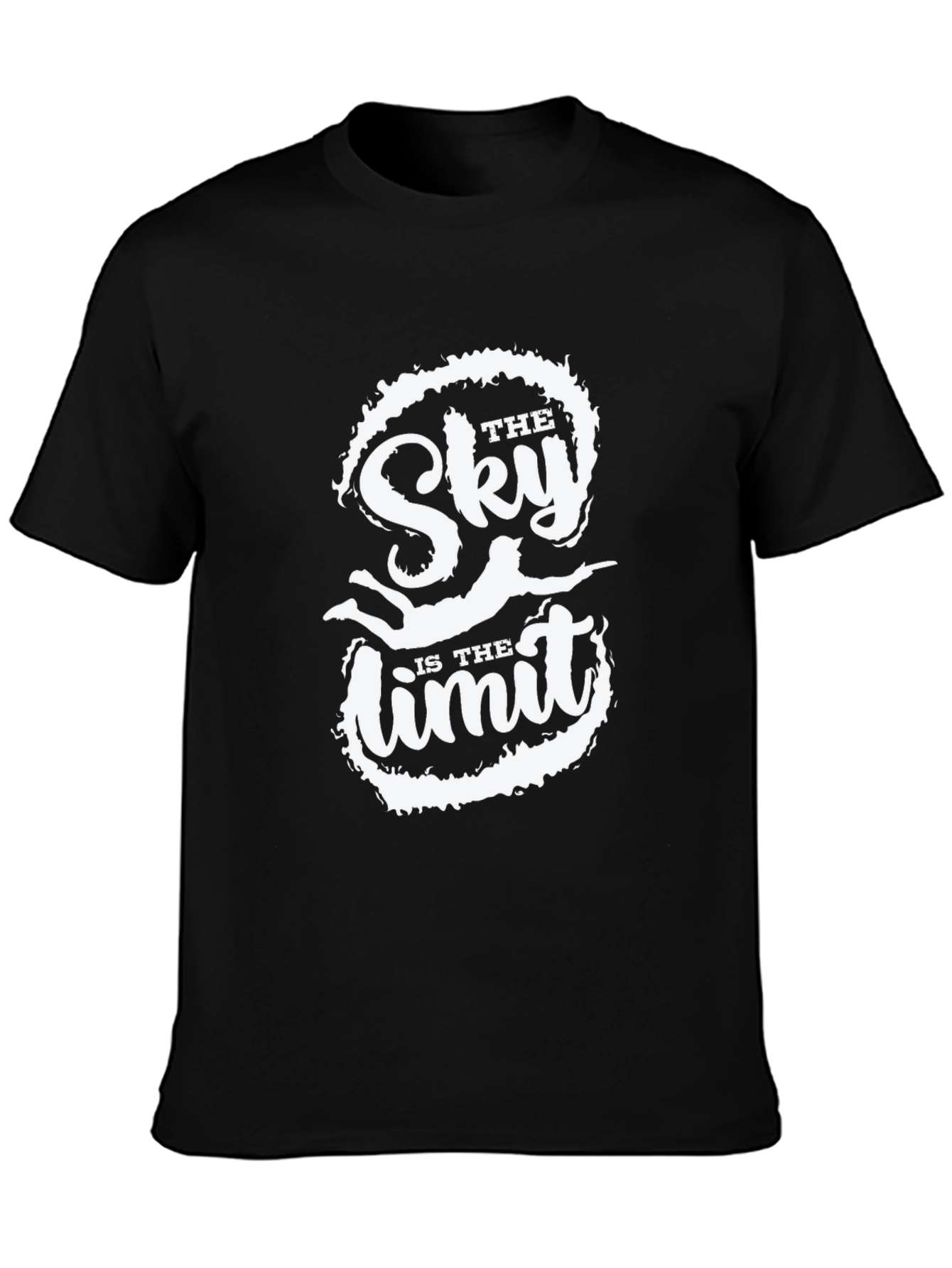 The Sky Is The Limit Black Graphic Tee