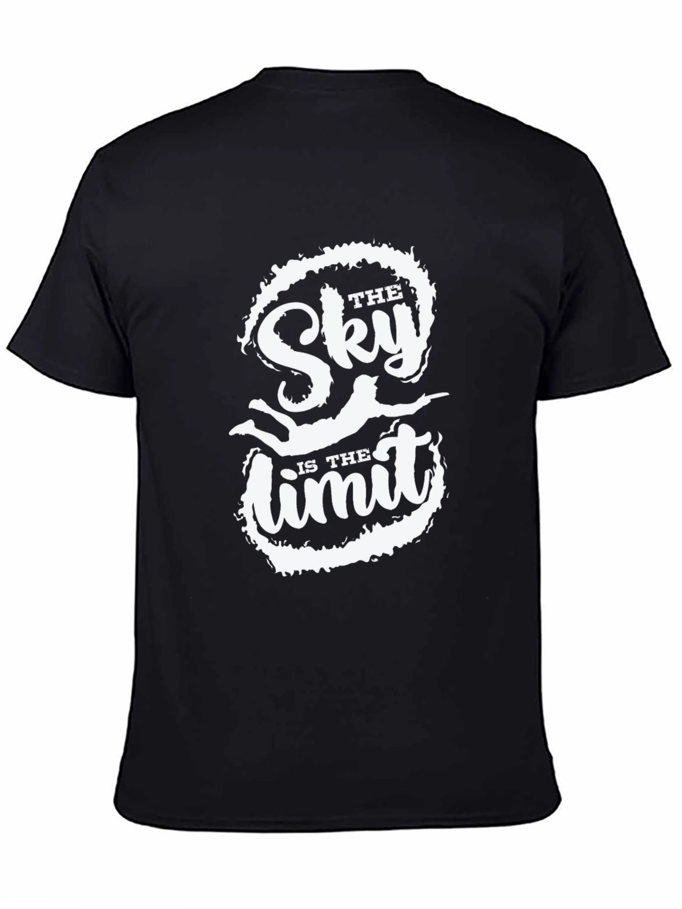 The Sky Is The Limit Black Graphic Tee