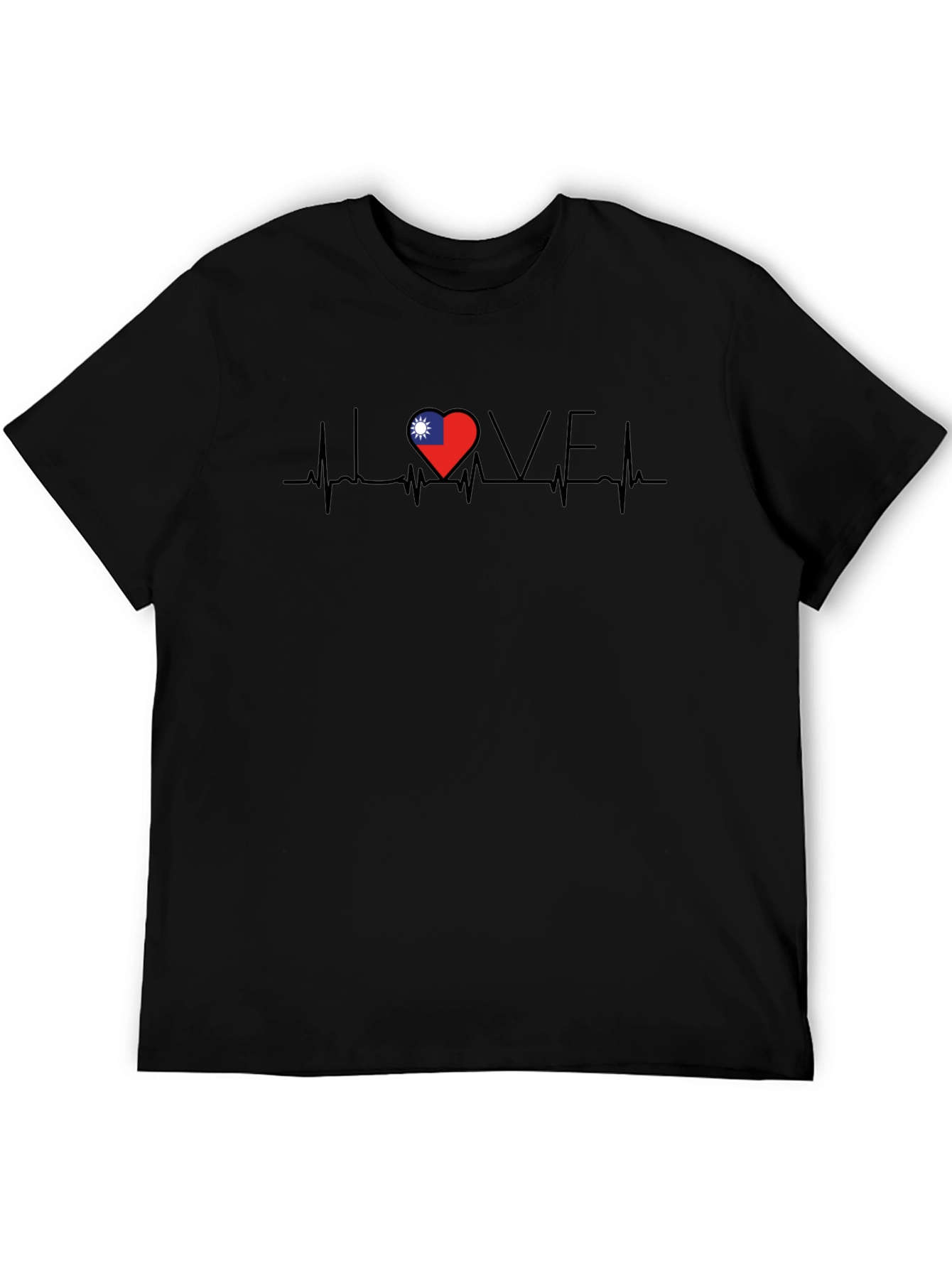 Love Taiwan Heartbeat T-Shirt