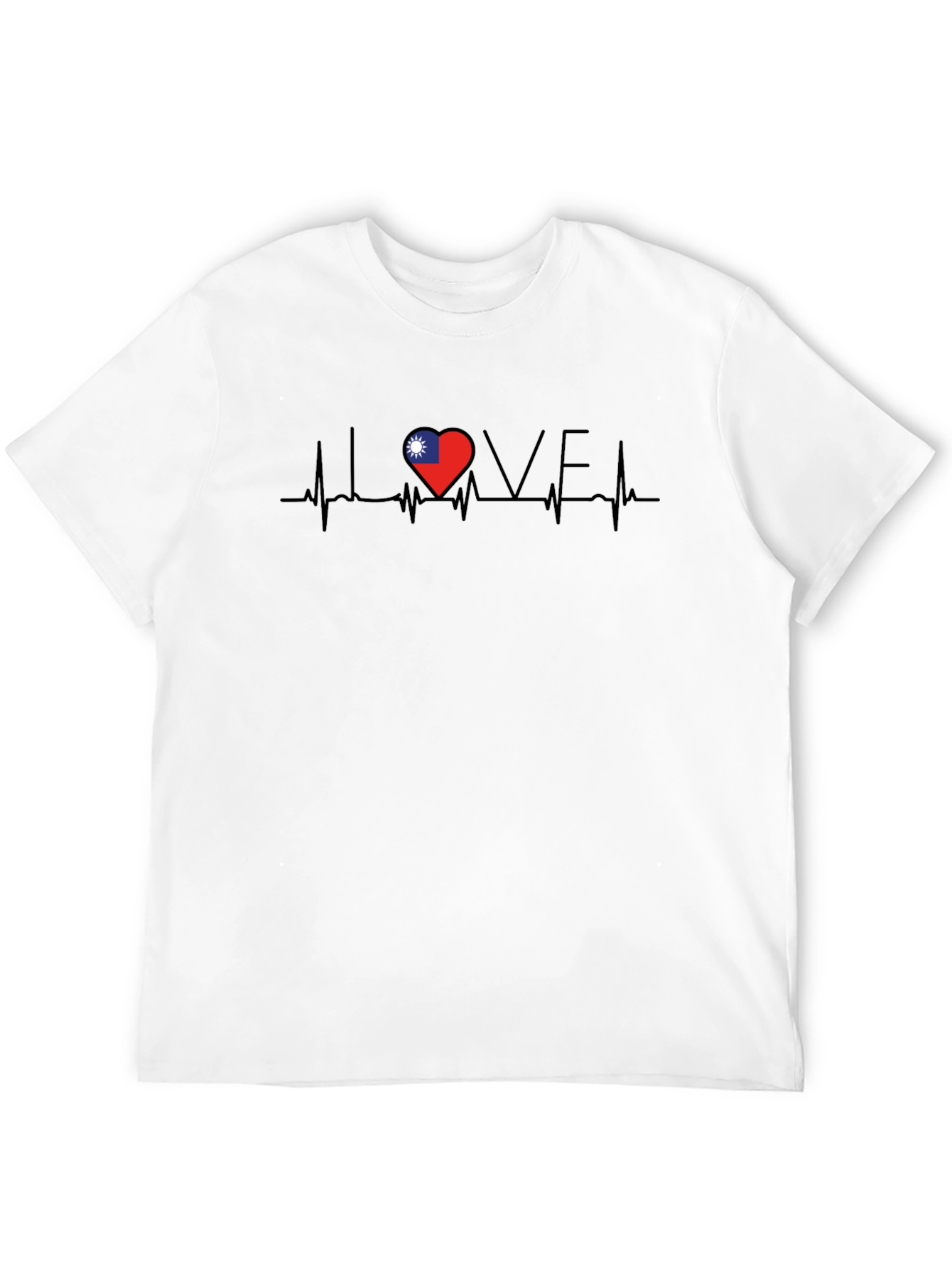 Love Taiwan Heartbeat T-Shirt