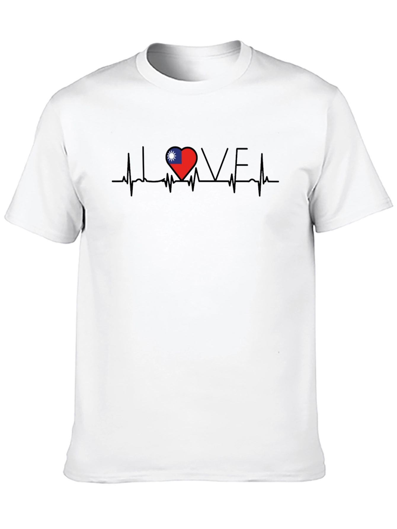 Love Taiwan Heartbeat T-Shirt