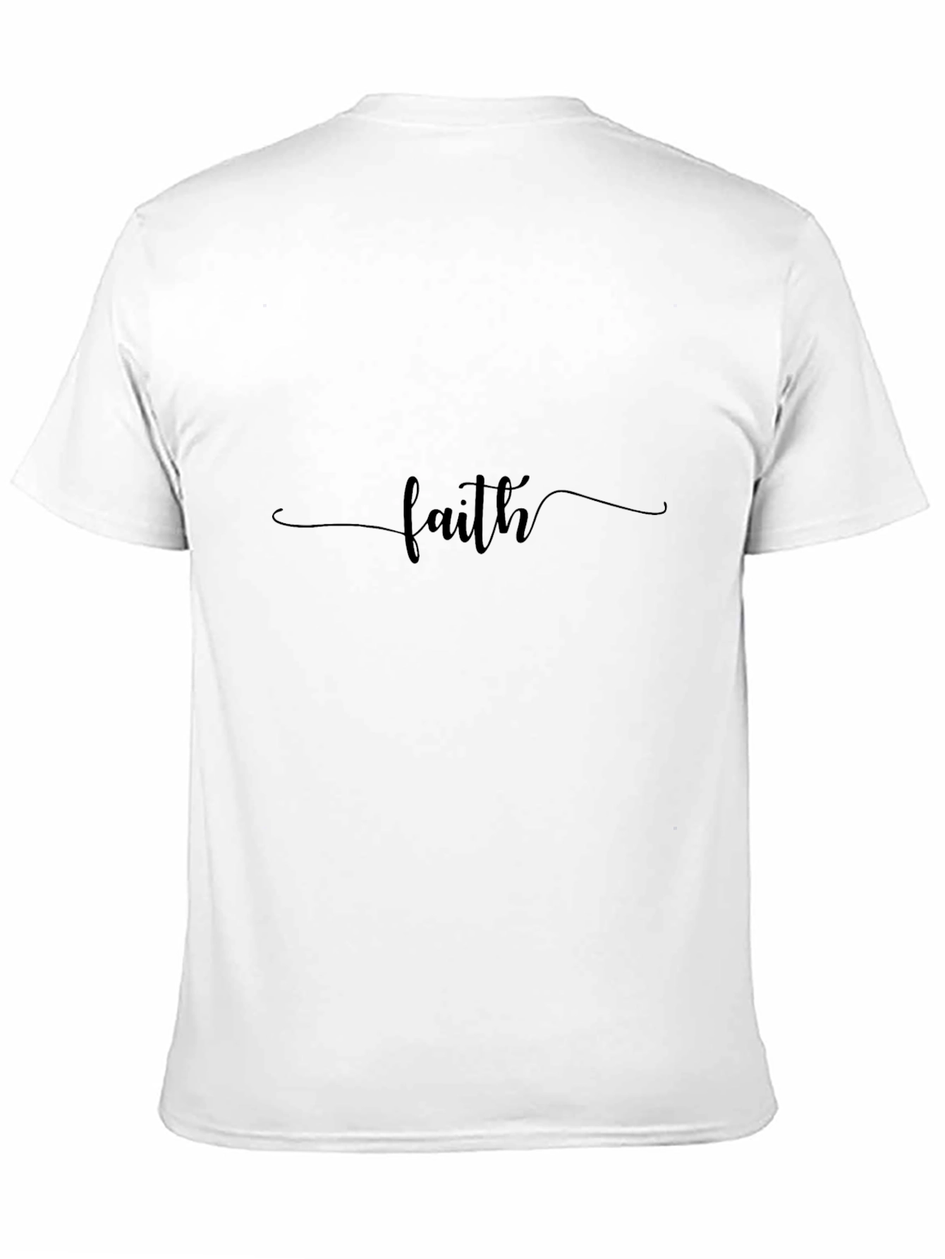 Faith Script Black T-Shirt