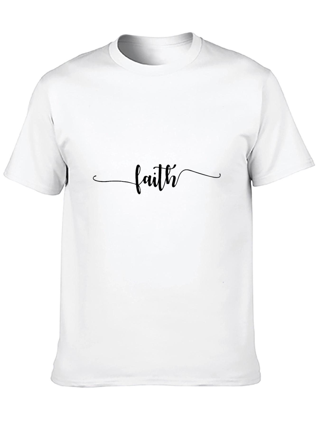 Faith Script Black T-Shirt