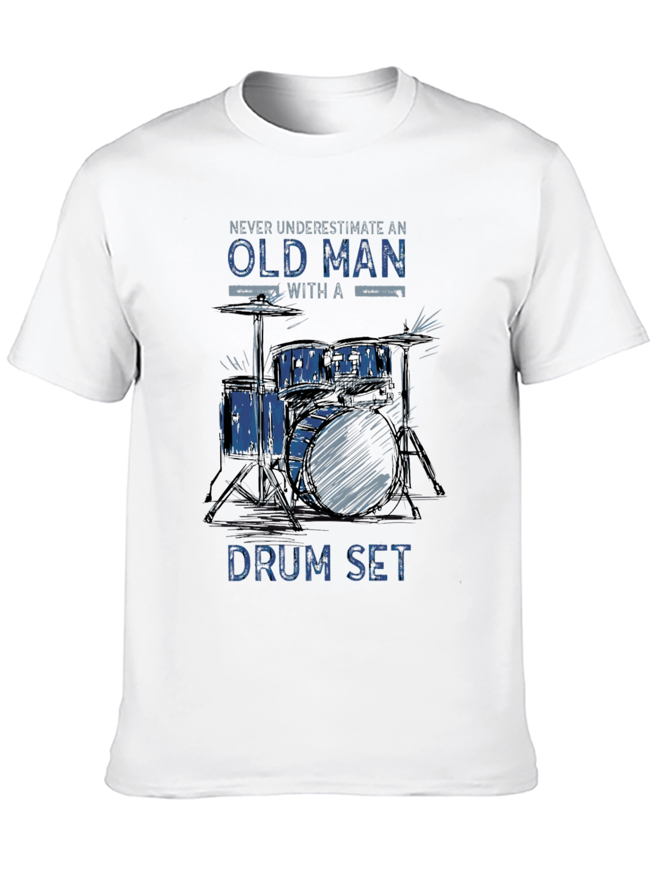 Old Man Drum Set T-Shirt
