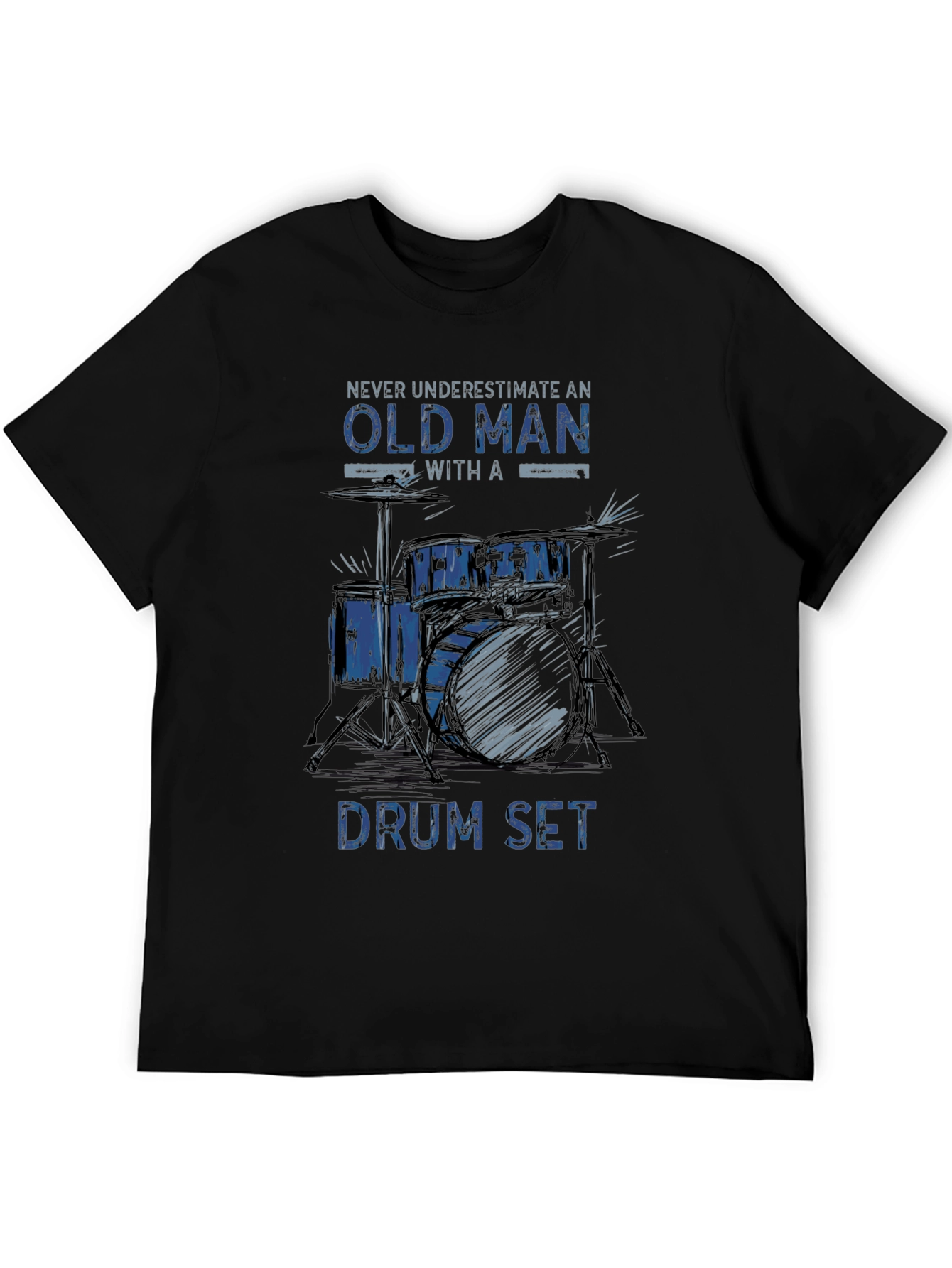 Old Man Drum Set T-Shirt