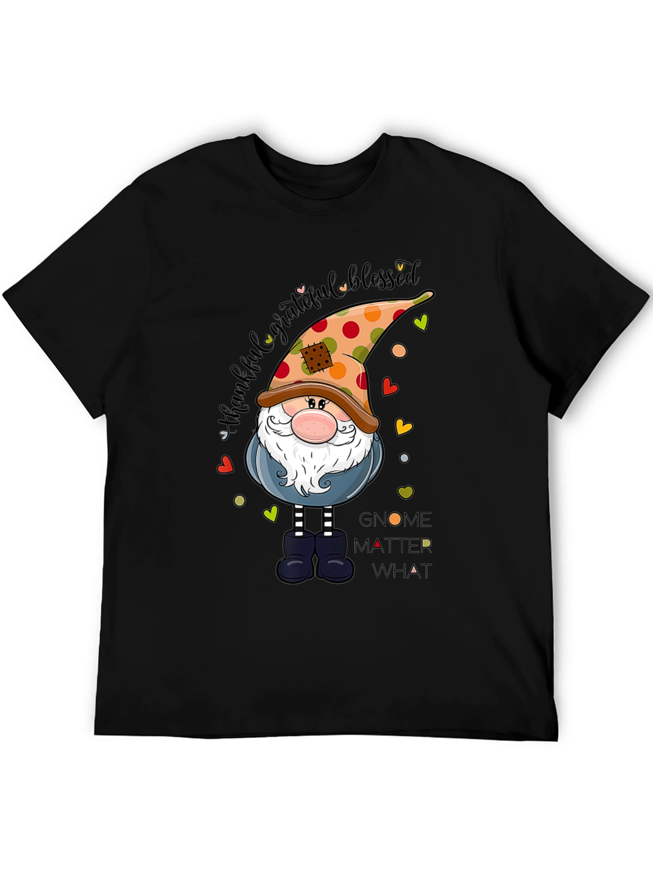 Thankful Grateful Blessed Gnome T-Shirt