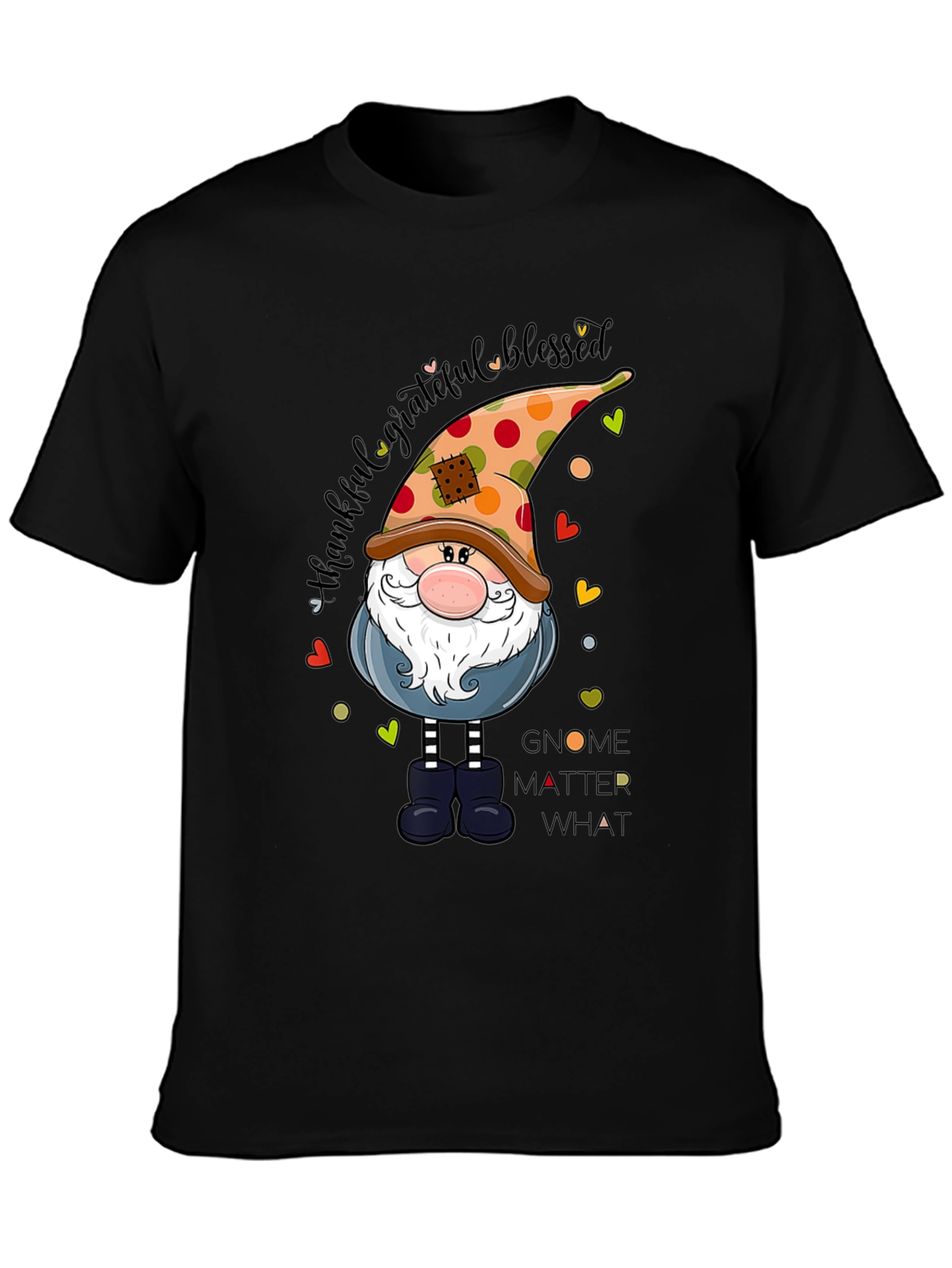 Thankful Grateful Blessed Gnome T-Shirt