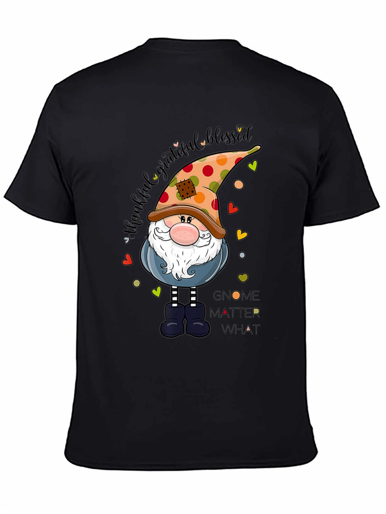 Thankful Grateful Blessed Gnome T-Shirt