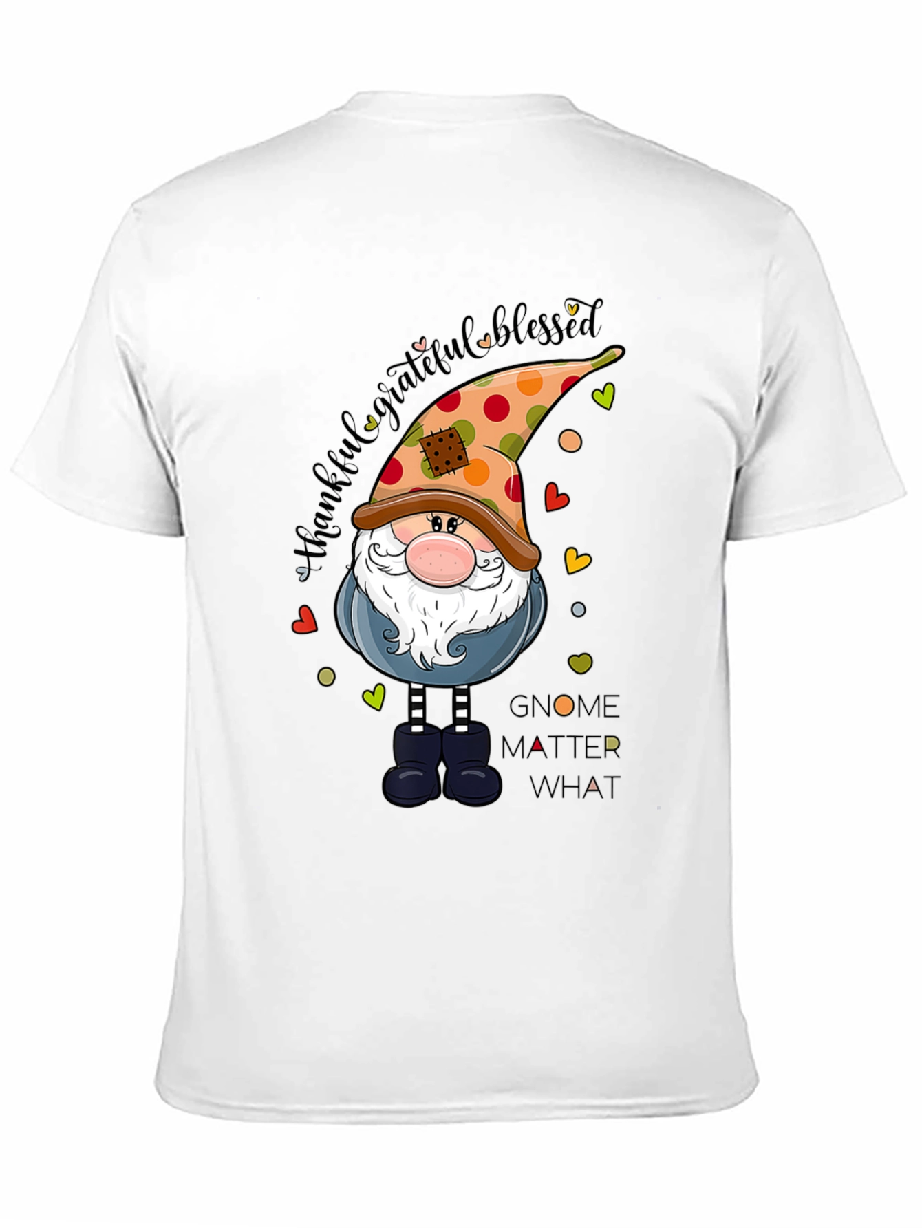 Thankful Grateful Blessed Gnome T-Shirt