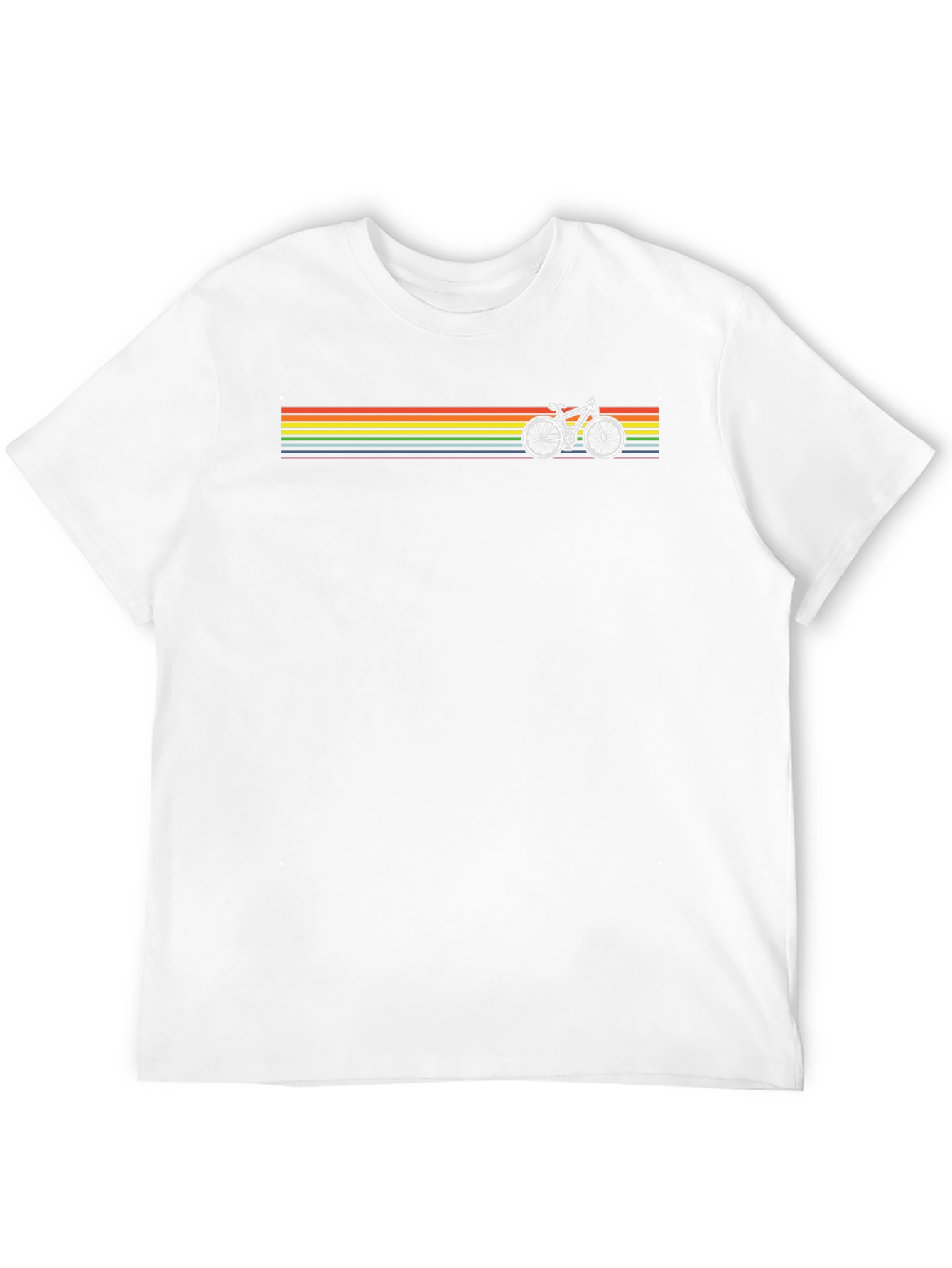 Rainbow Bike T-Shirt - Pride Ride Apparel