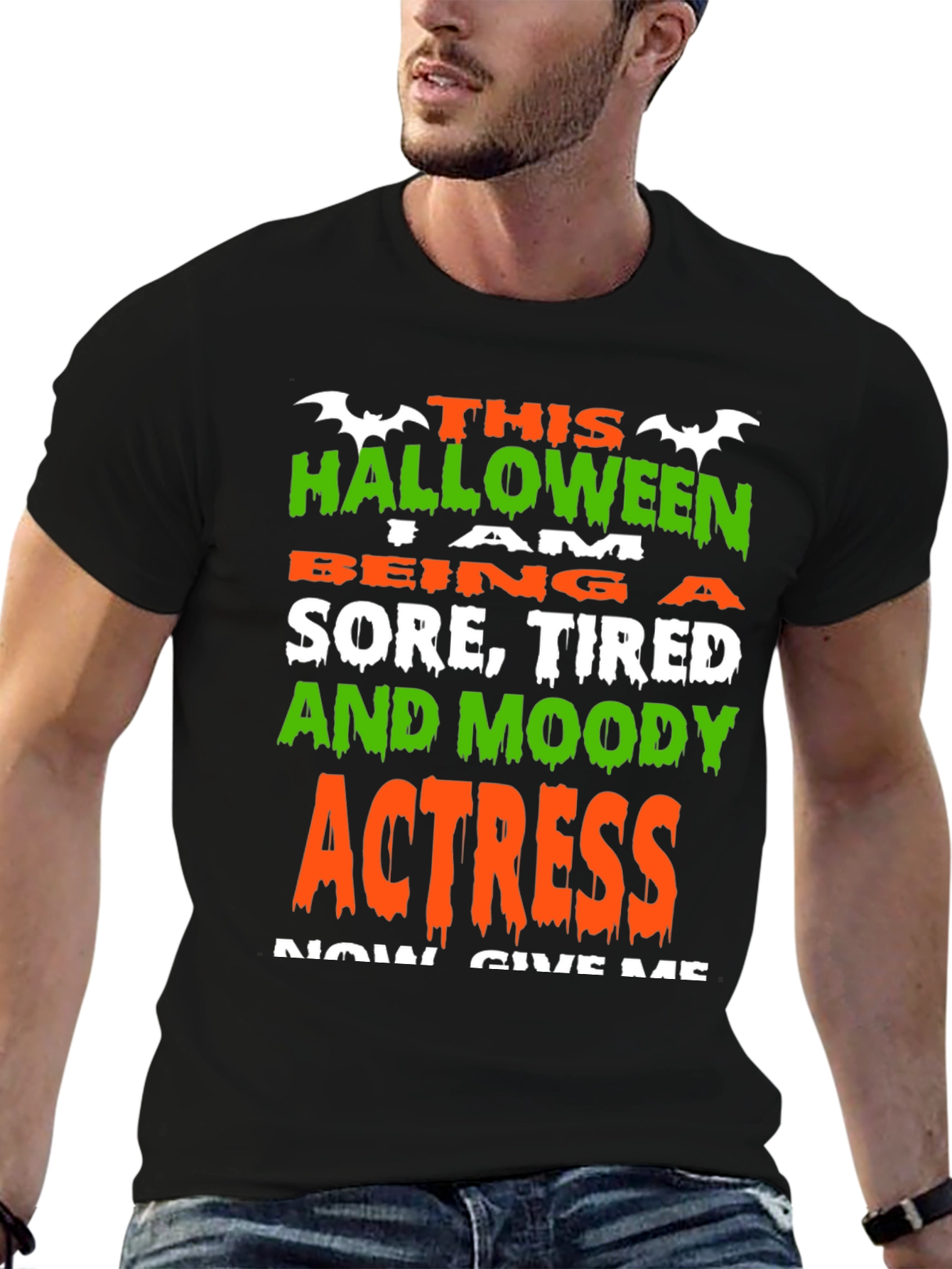 Halloween Actress Graphic Tee - Sore Tired Moody!