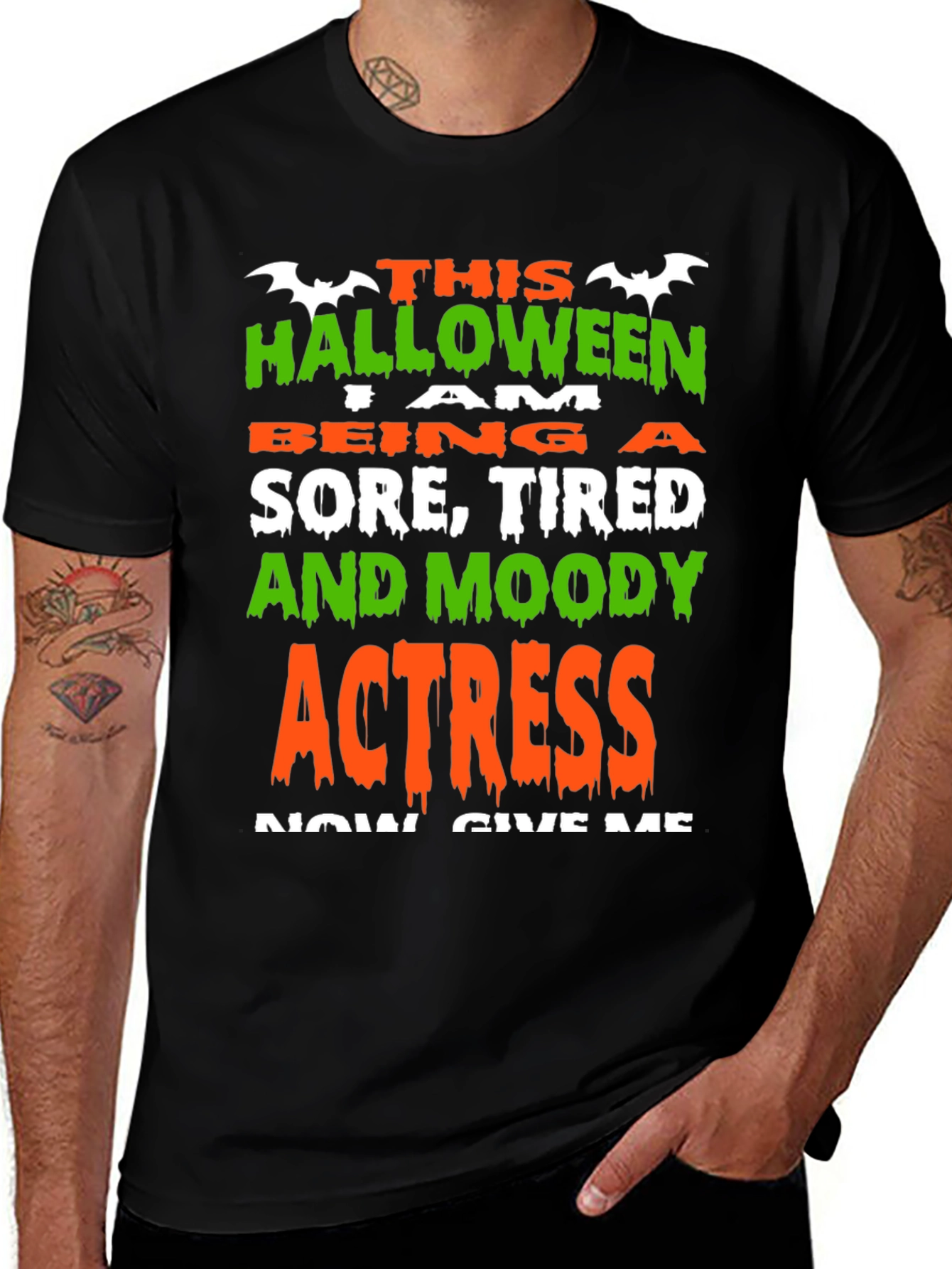 Halloween Actress Graphic Tee - Sore Tired Moody!