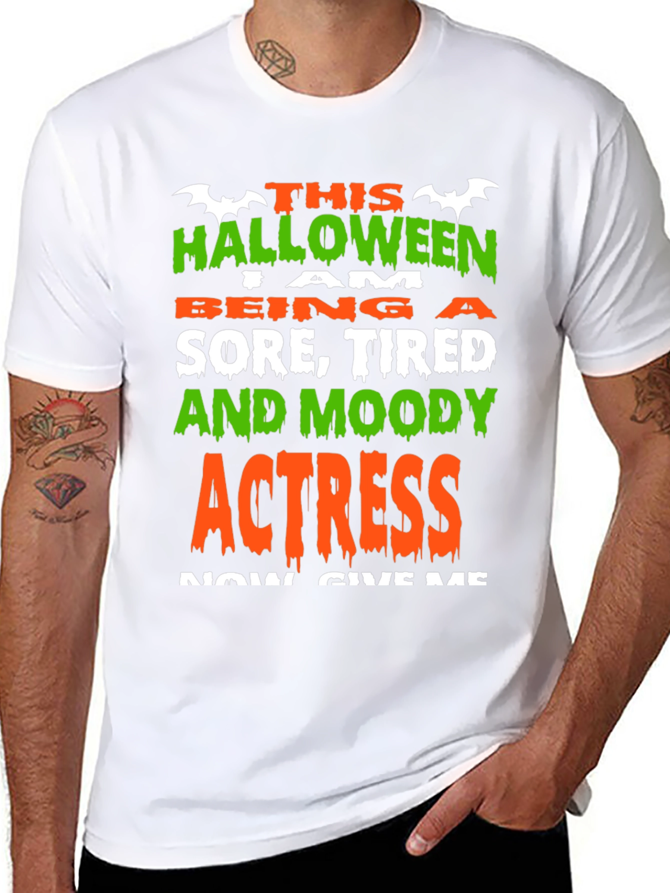 Halloween Actress Graphic Tee - Sore Tired Moody!