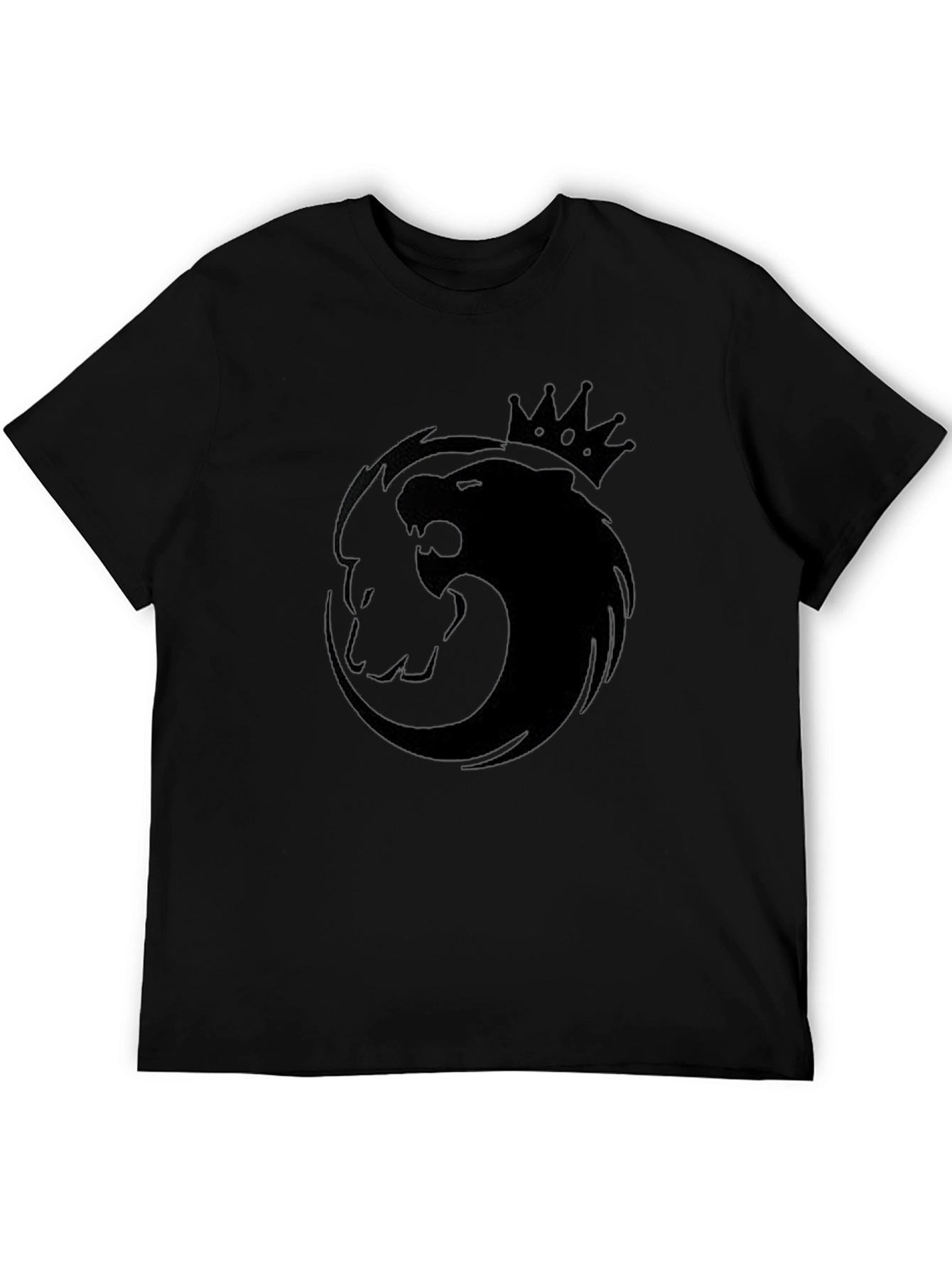 King Lion Graphic T-Shirt - Black