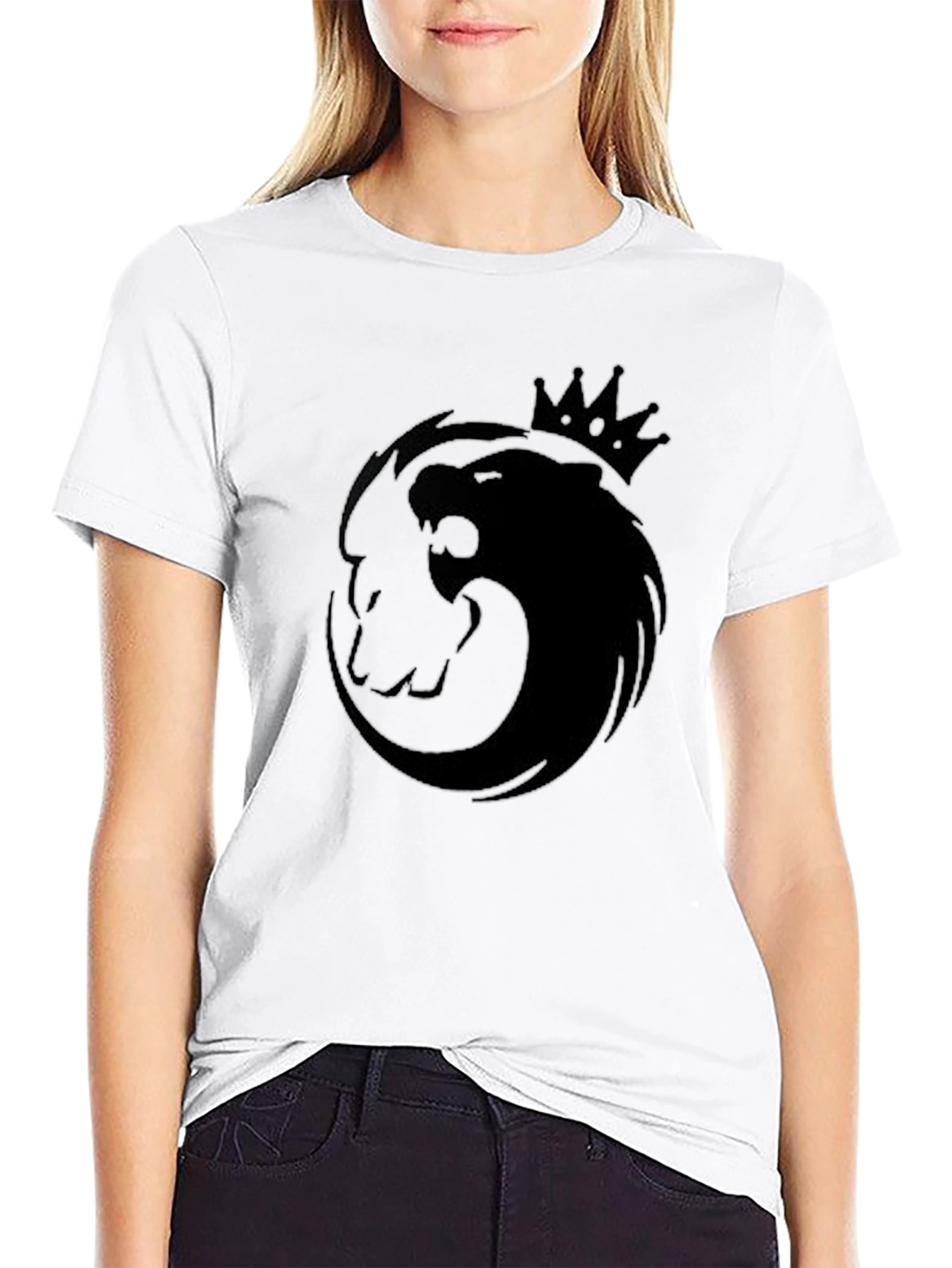 King Lion Graphic T-Shirt - Black