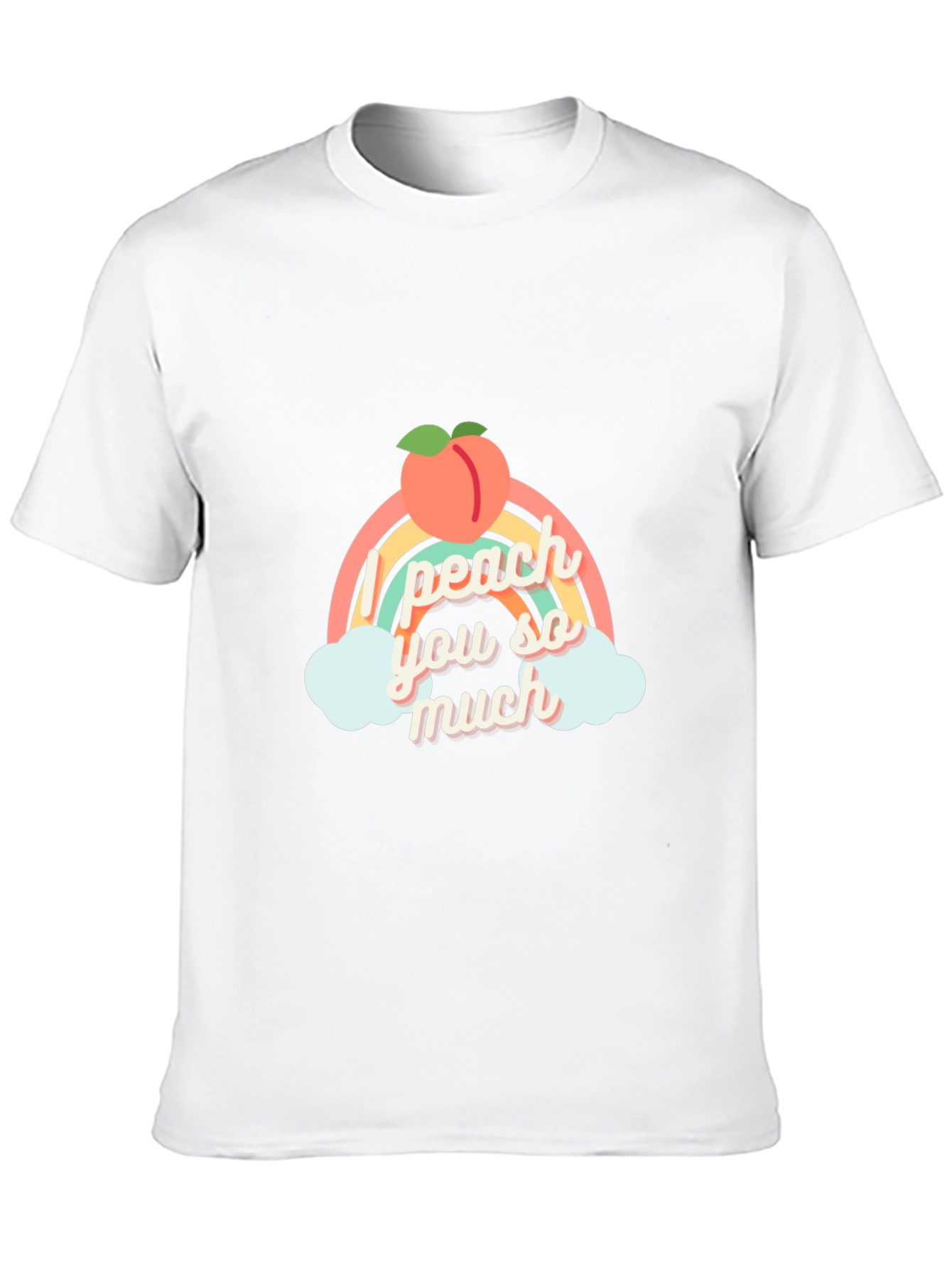 I Peach You So Much Black T-Shirt