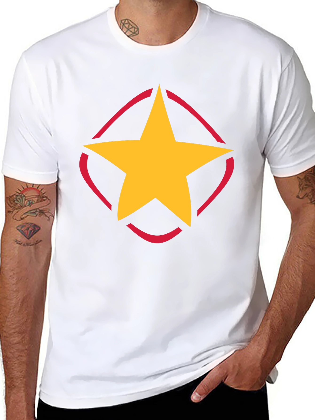 Star Emblem Black T-Shirt