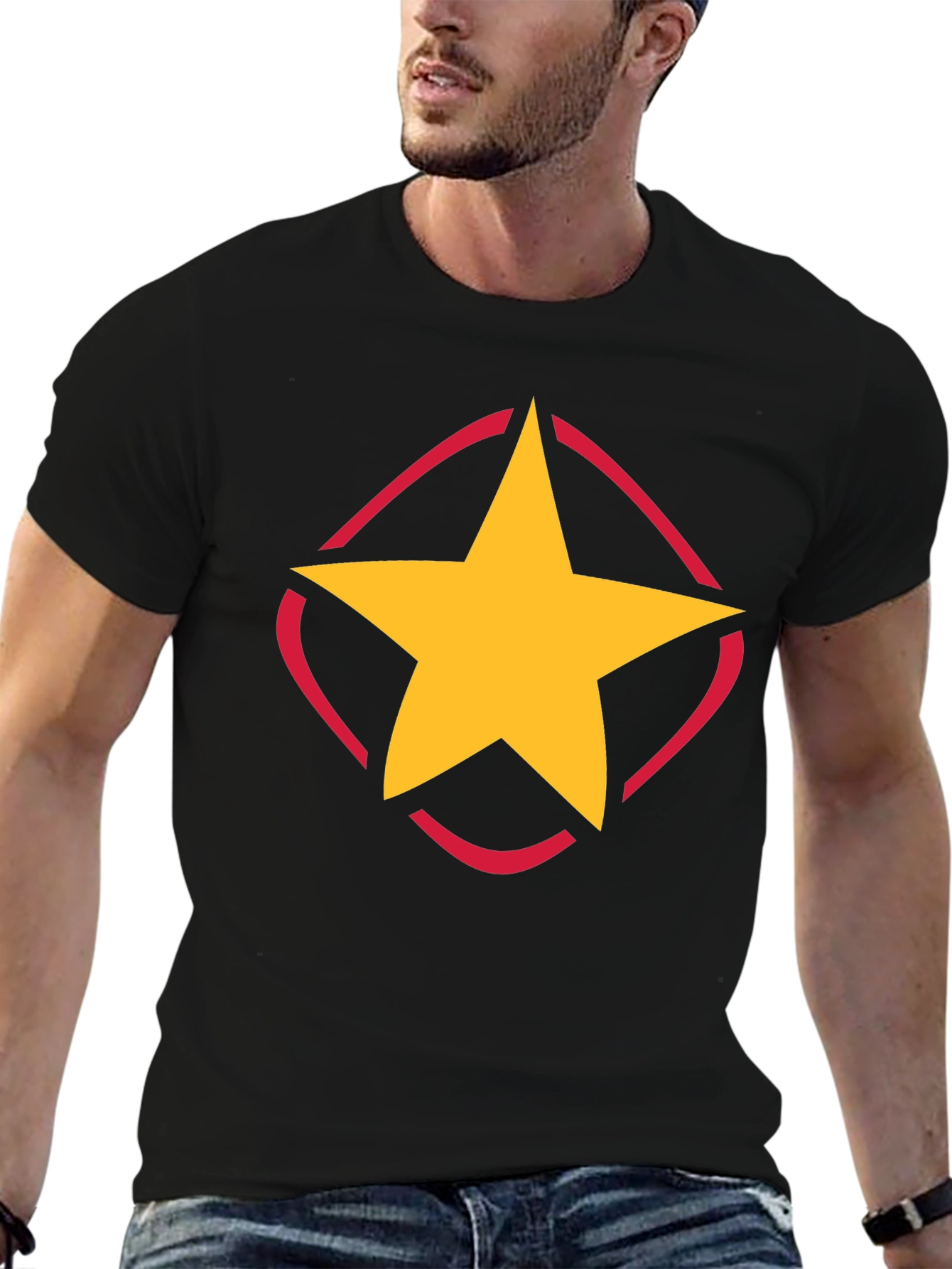 Star Emblem Black T-Shirt