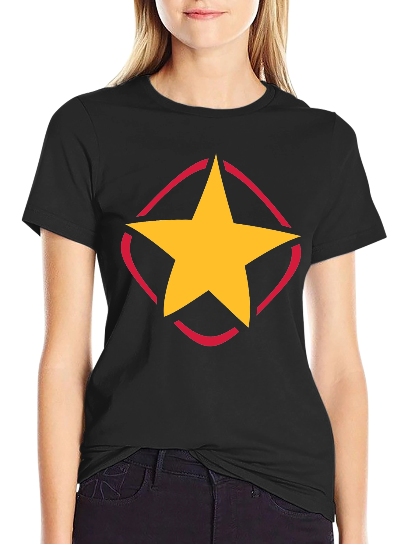 Star Emblem Black T-Shirt