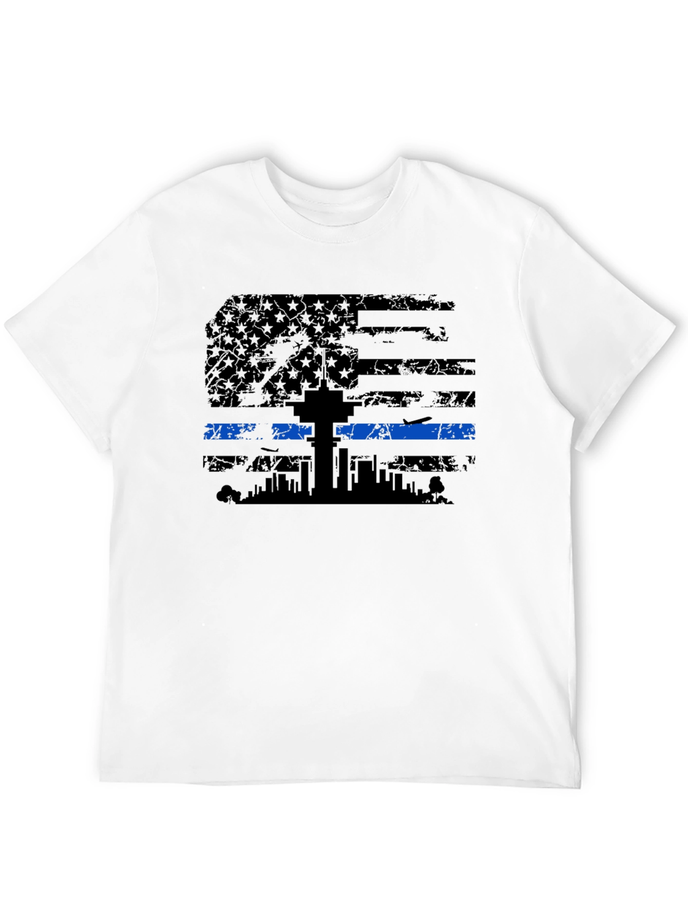 Thin Blue Line Flag T-Shirt