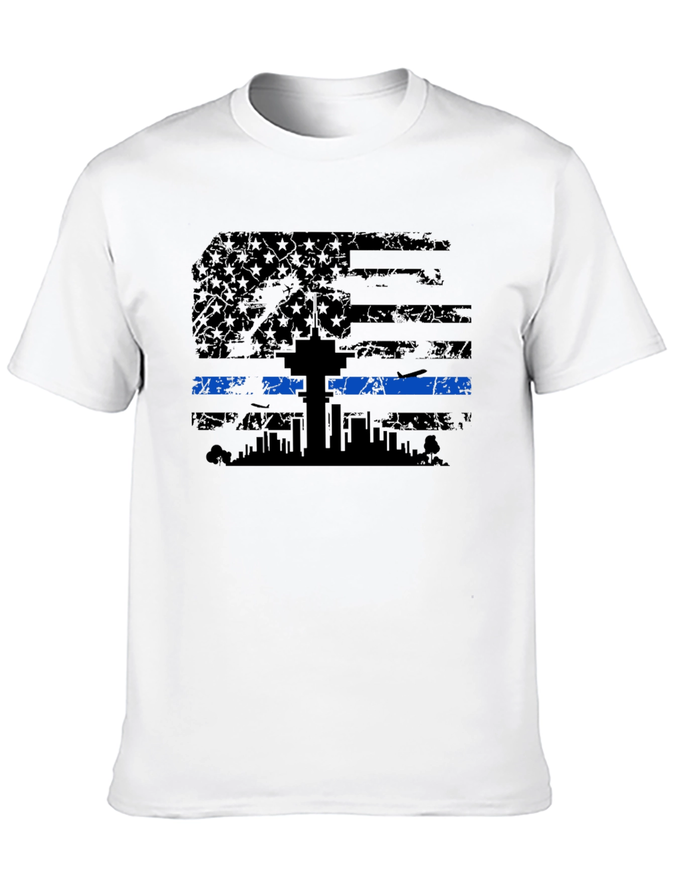 Thin Blue Line Flag T-Shirt