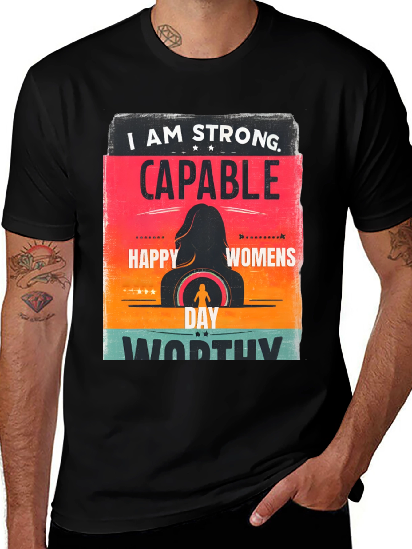 Strong Capable Womens Day Graphic Tee