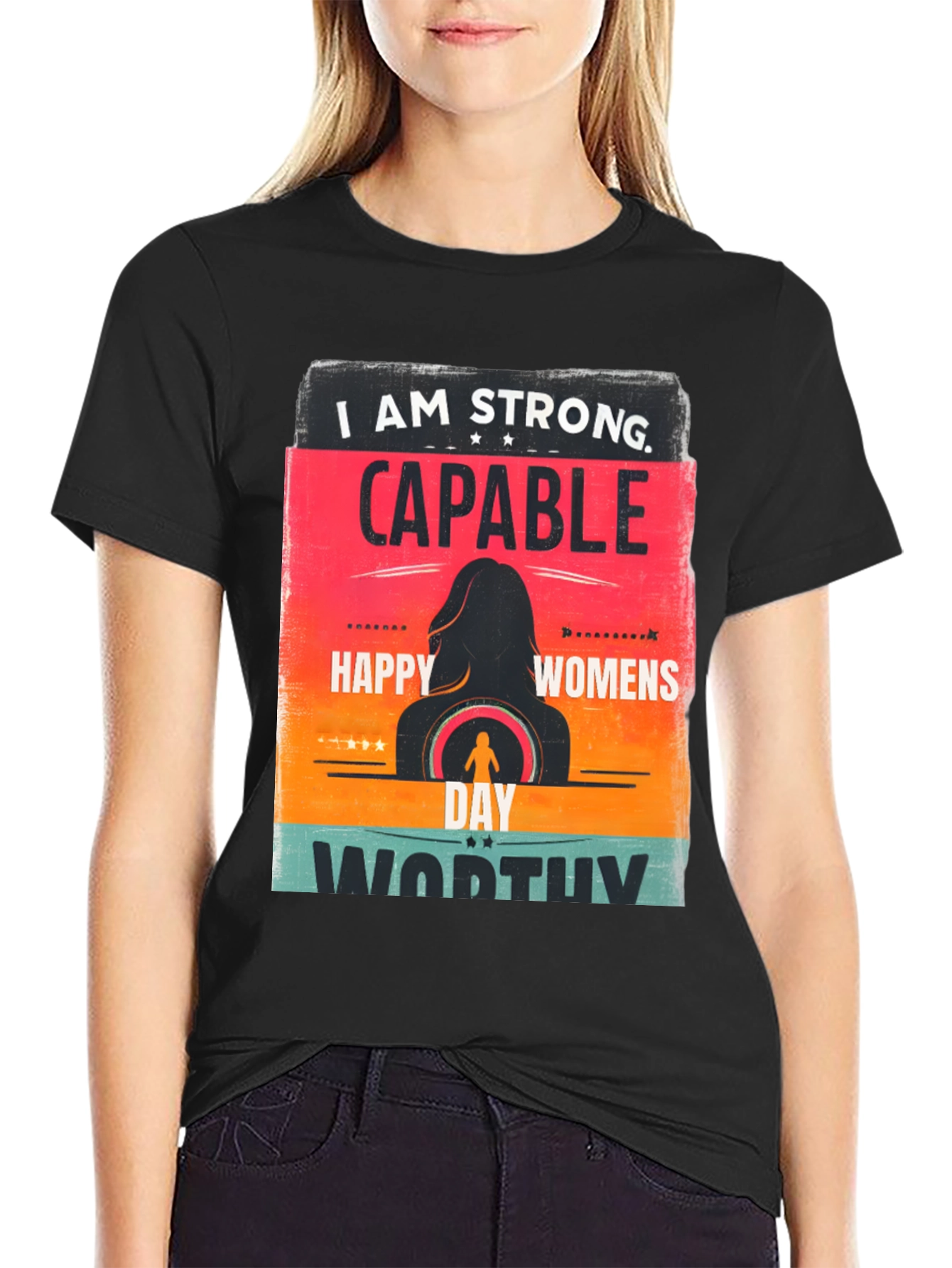 Strong Capable Womens Day Graphic Tee