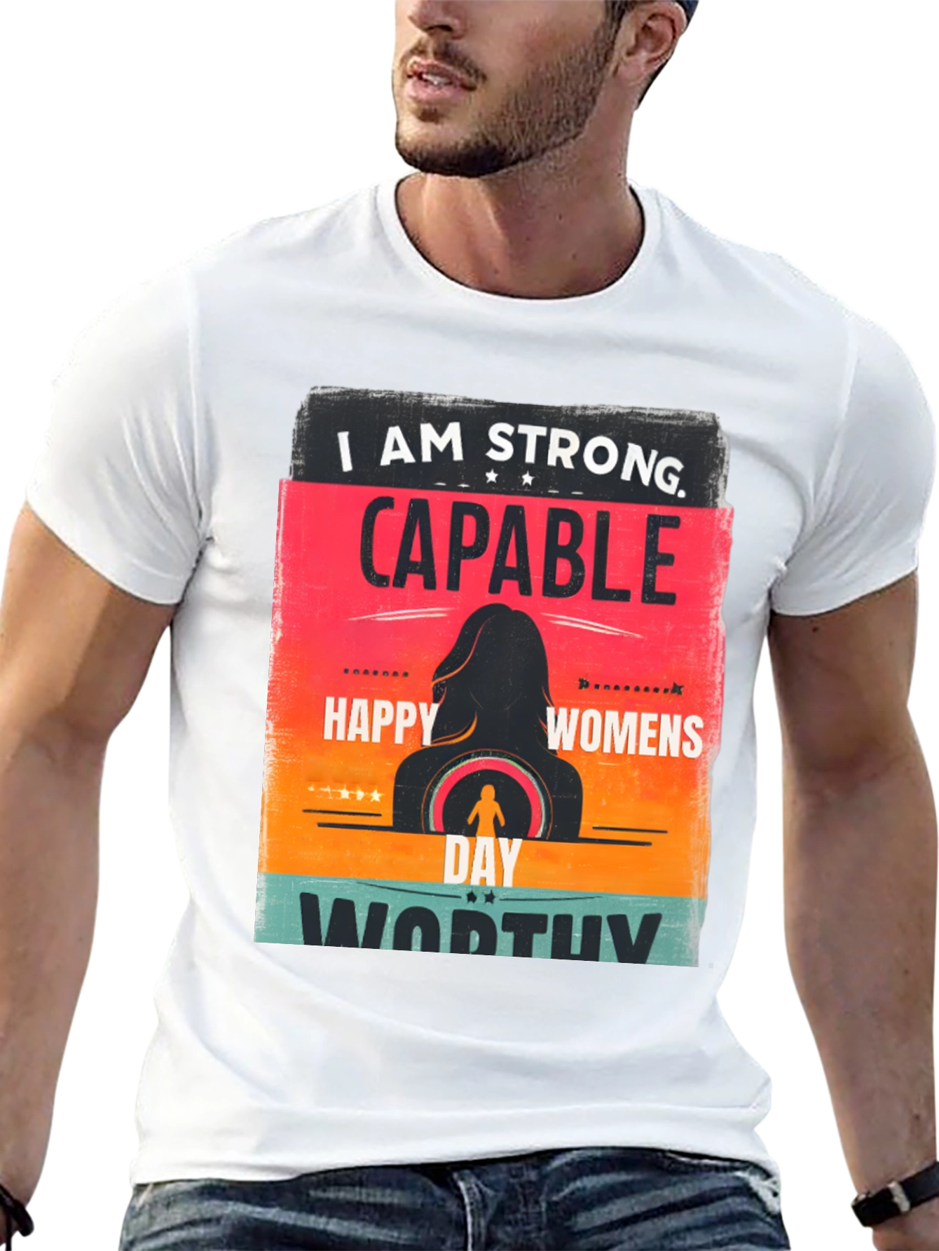Strong Capable Womens Day Graphic Tee