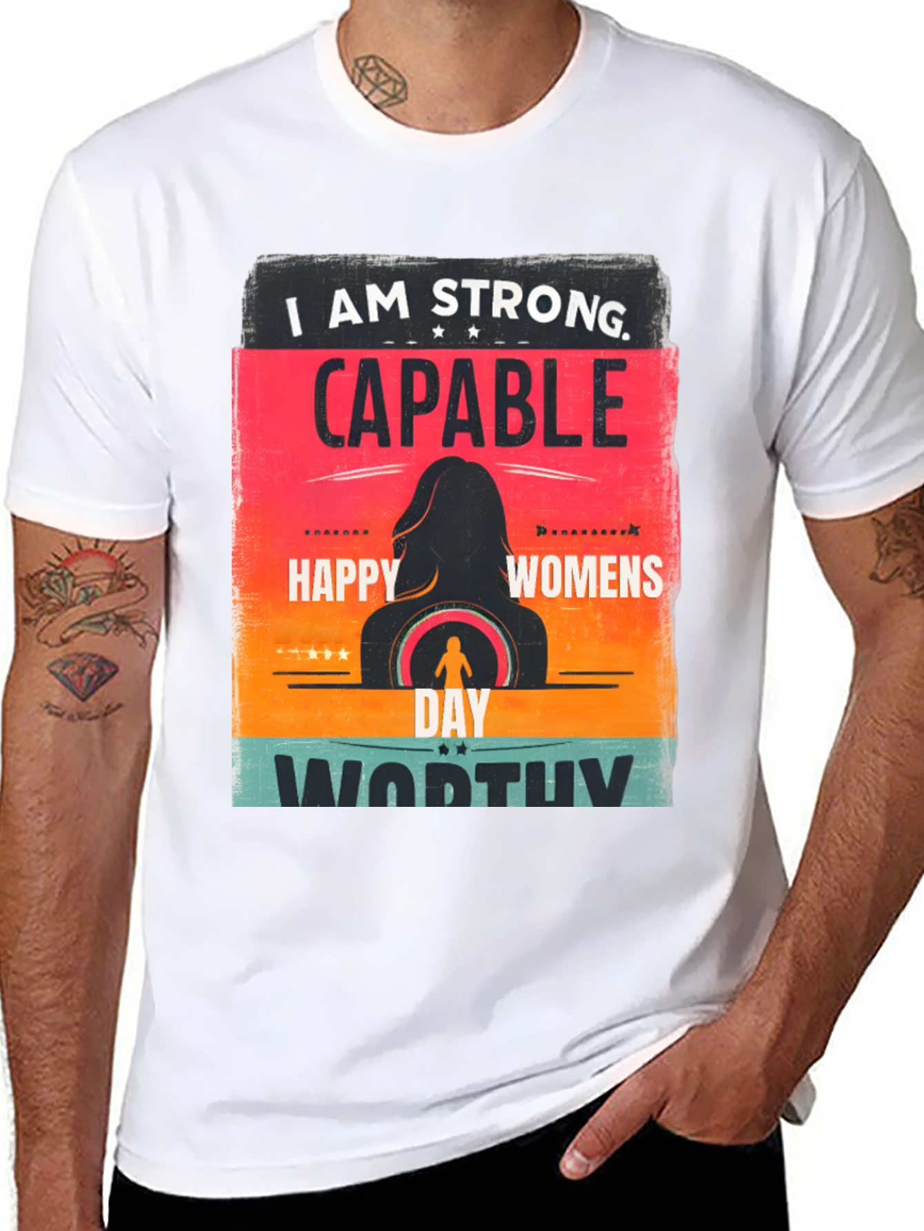 Strong Capable Womens Day Graphic Tee