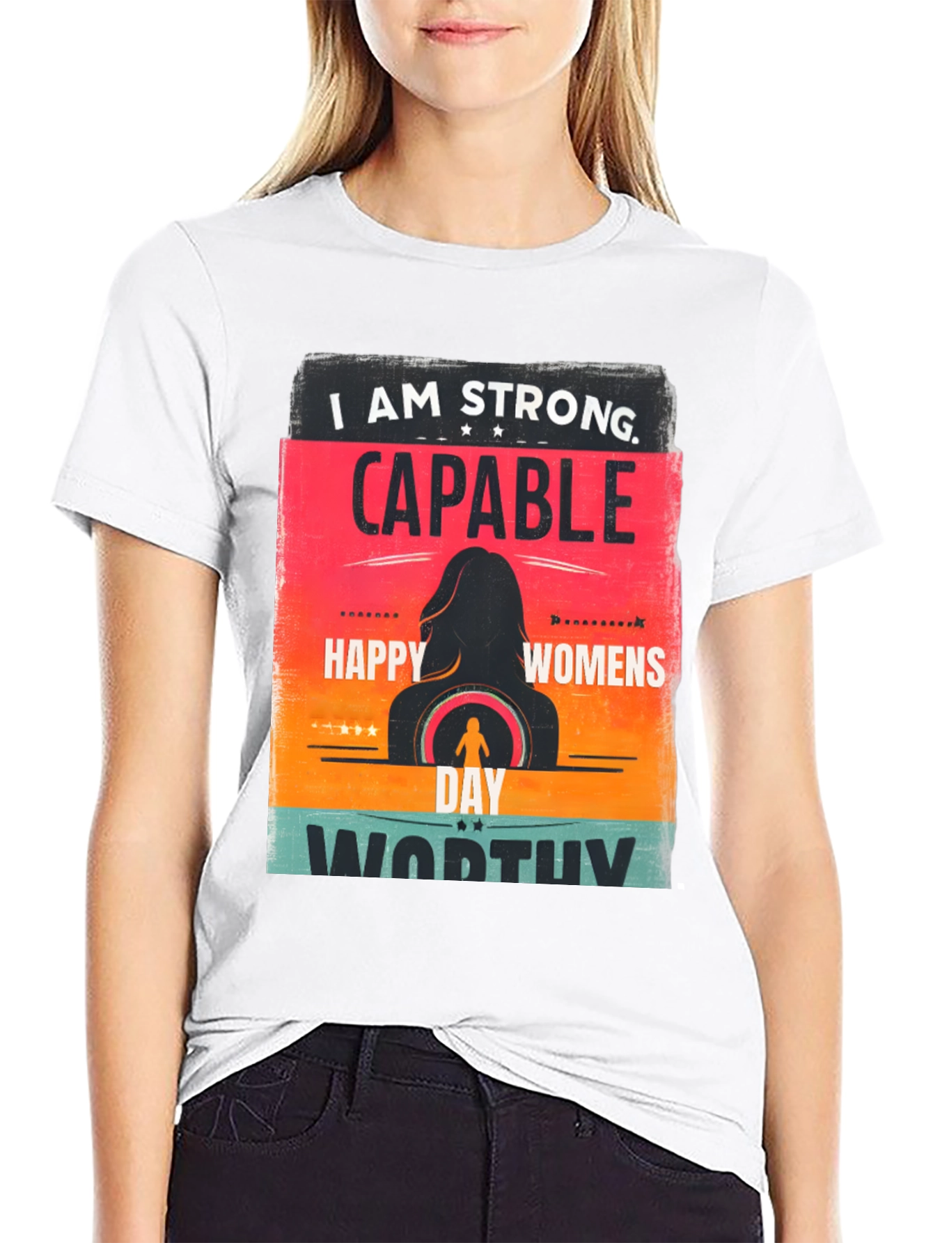 Strong Capable Womens Day Graphic Tee