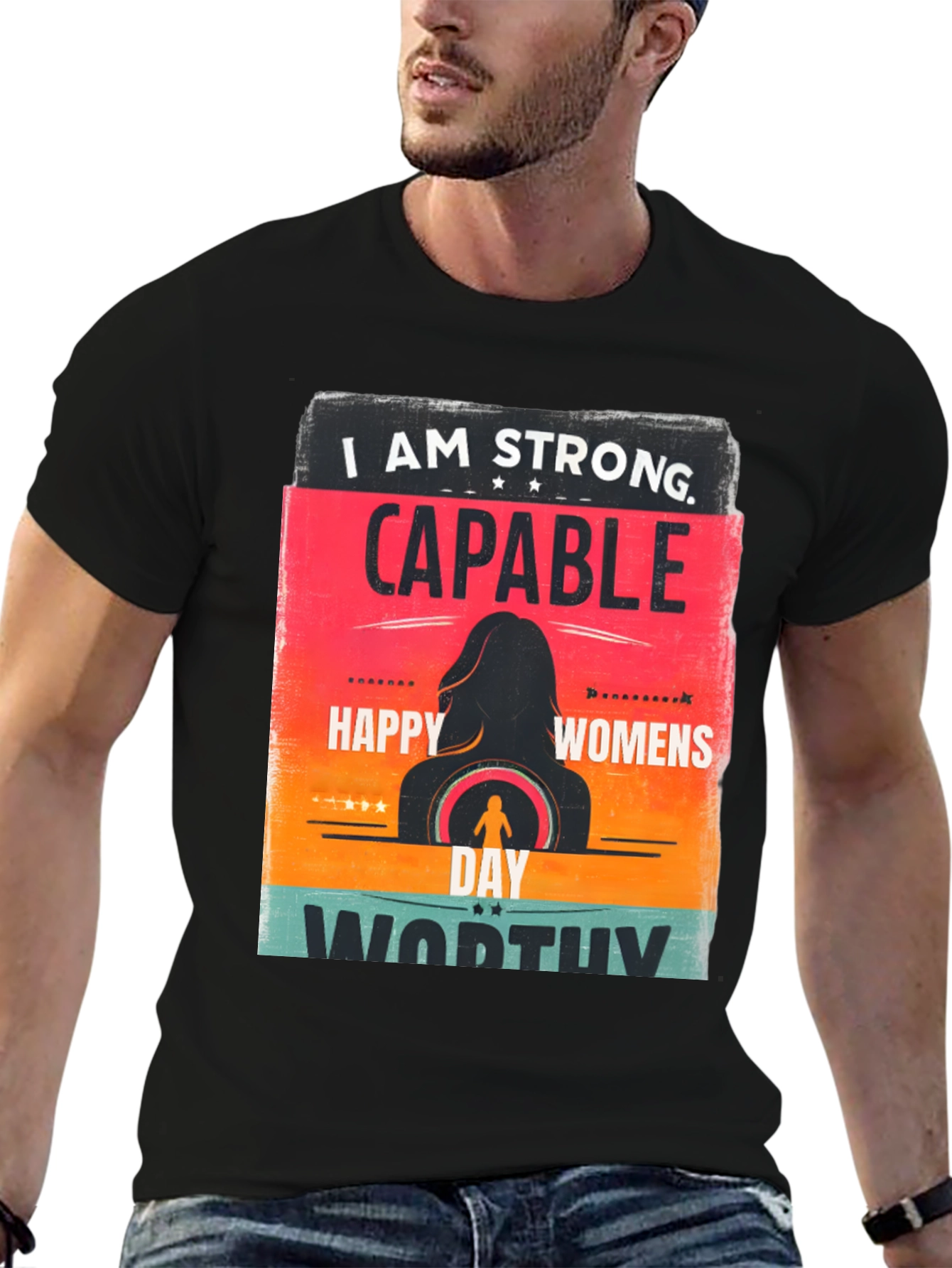 Strong Capable Womens Day Graphic Tee