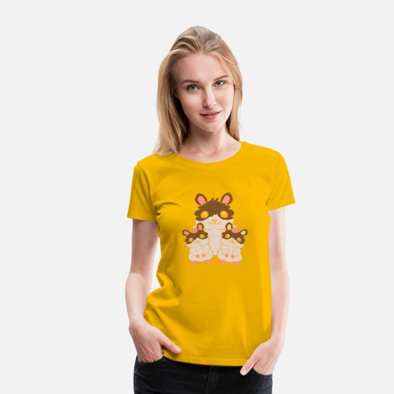 2 kids hamster family