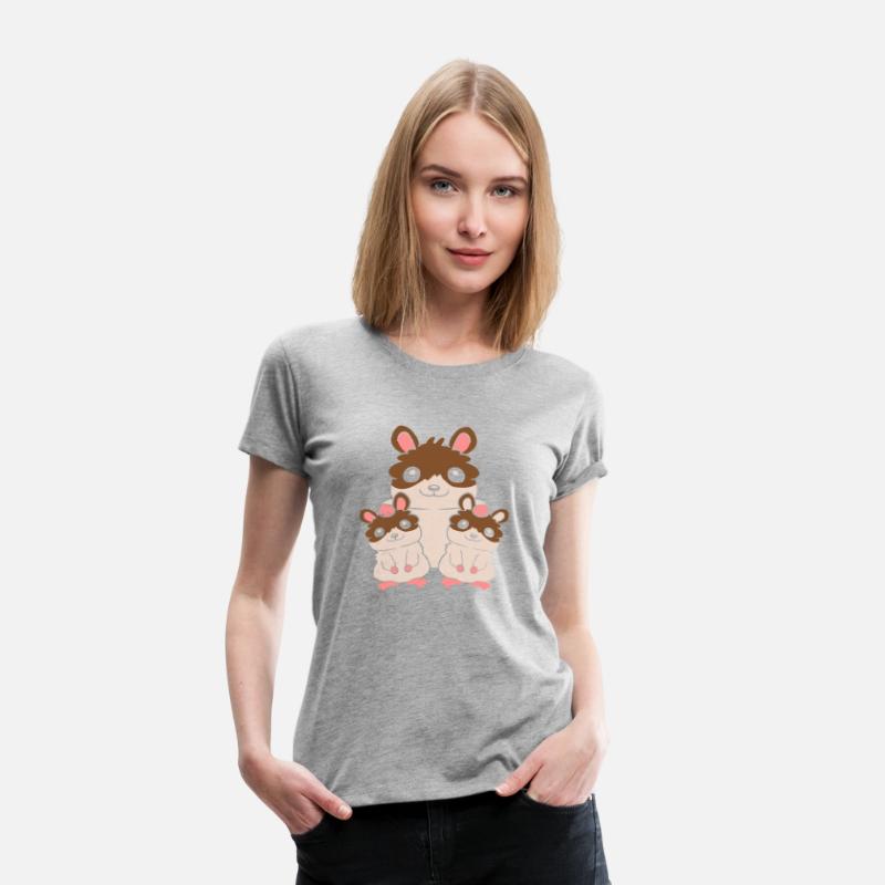 2 kids hamster family