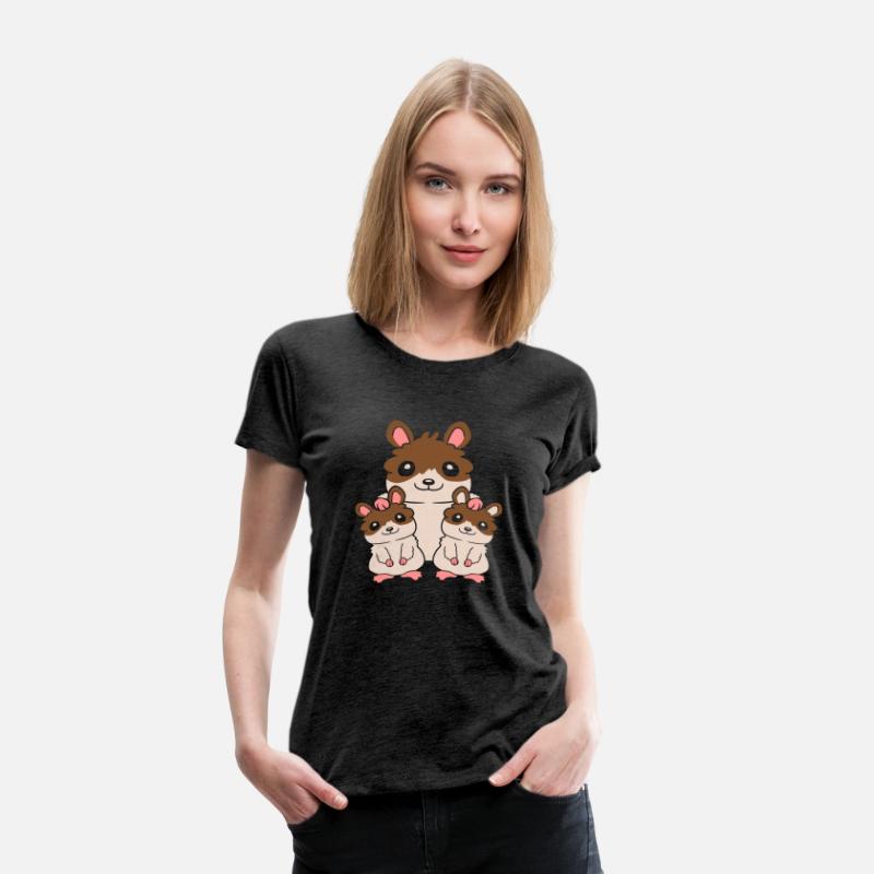 2 kids hamster family