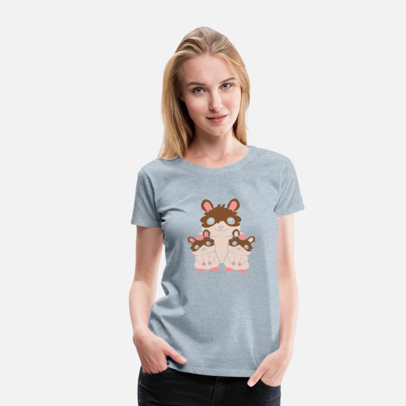 2 kids hamster family
