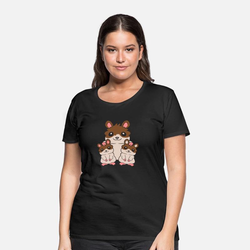 2 kids hamster family