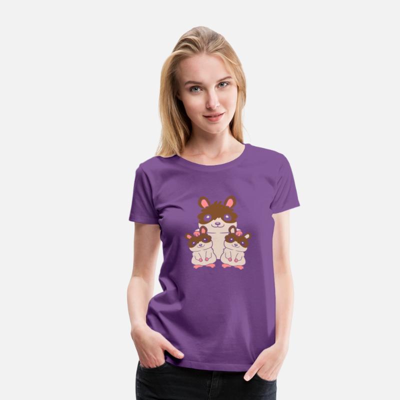 2 kids hamster family
