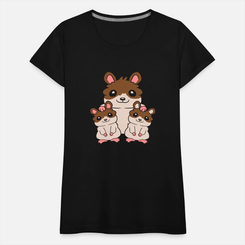 2 kids hamster family