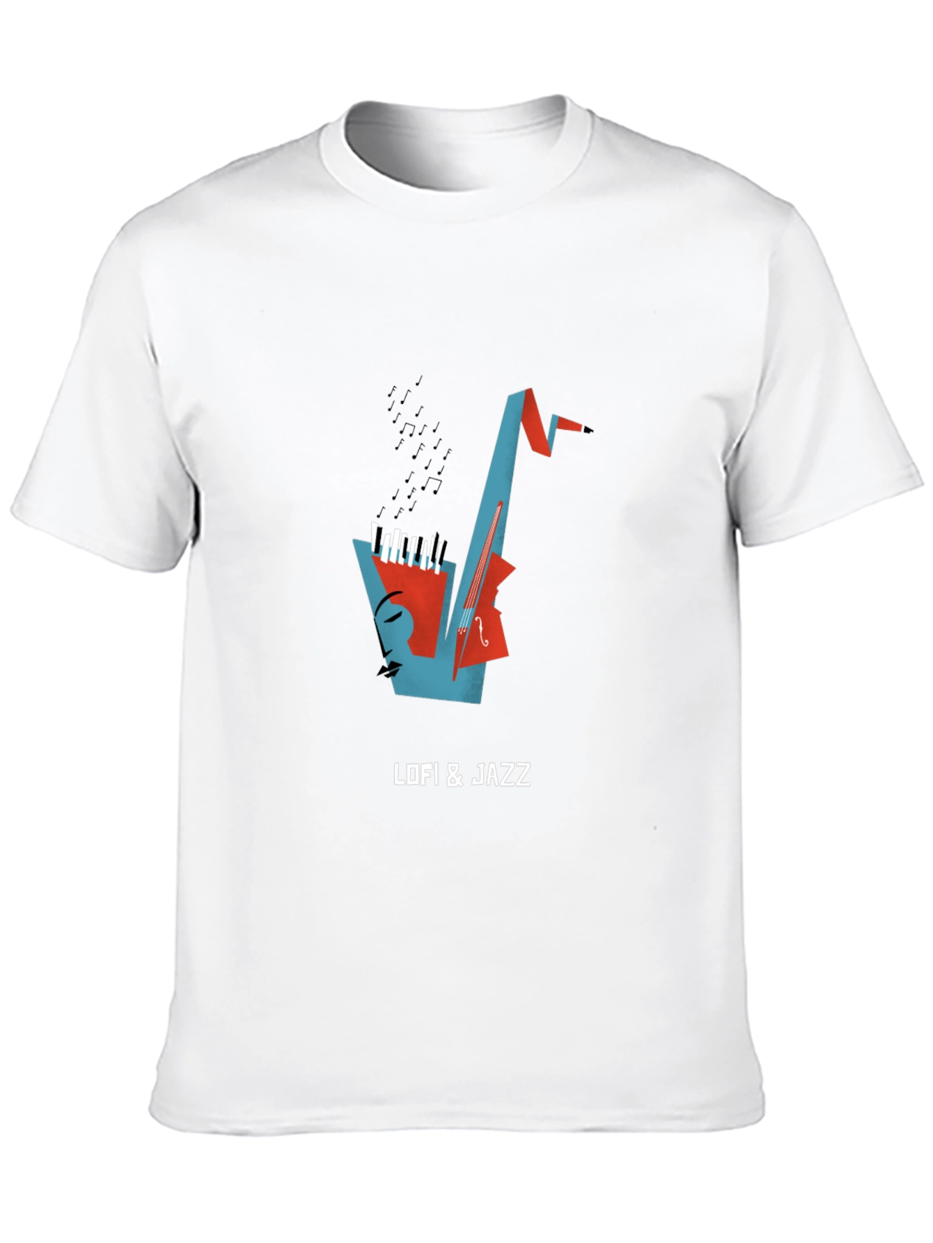 LoFi & Jazz Black Graphic Tee