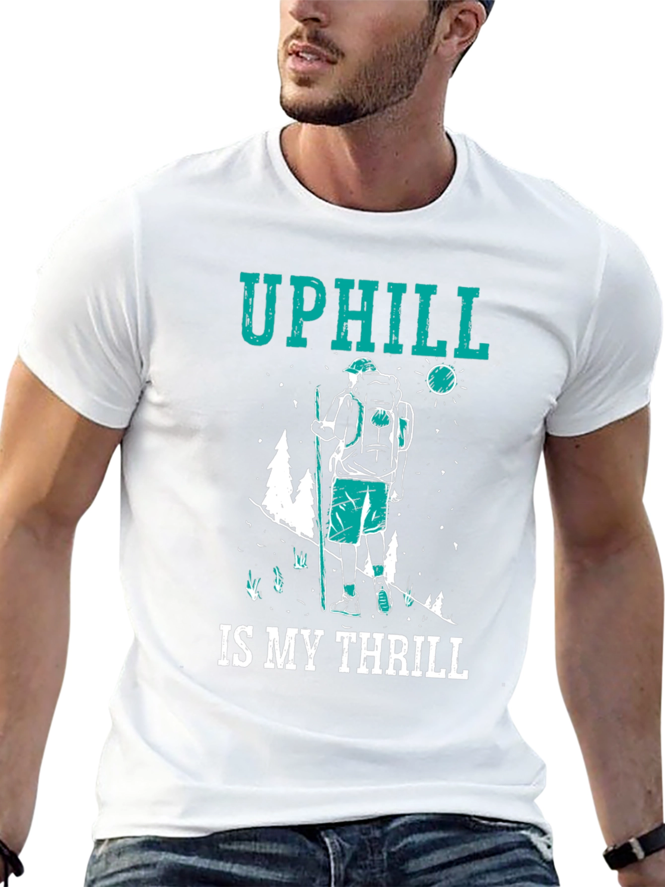 Uphill is My Thrill Hiking T-Shirt