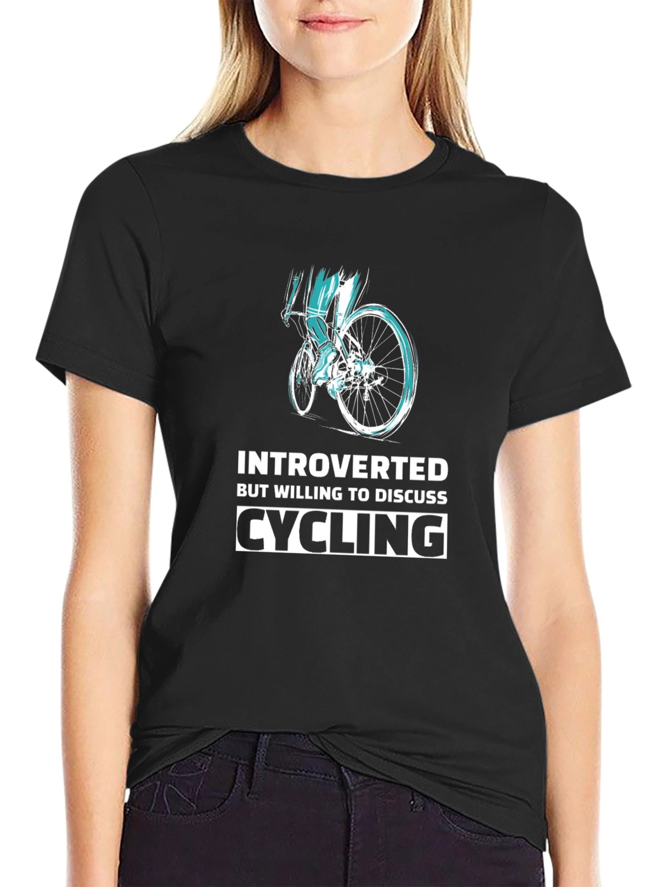 Introverted Cycling Graphic T-Shirt