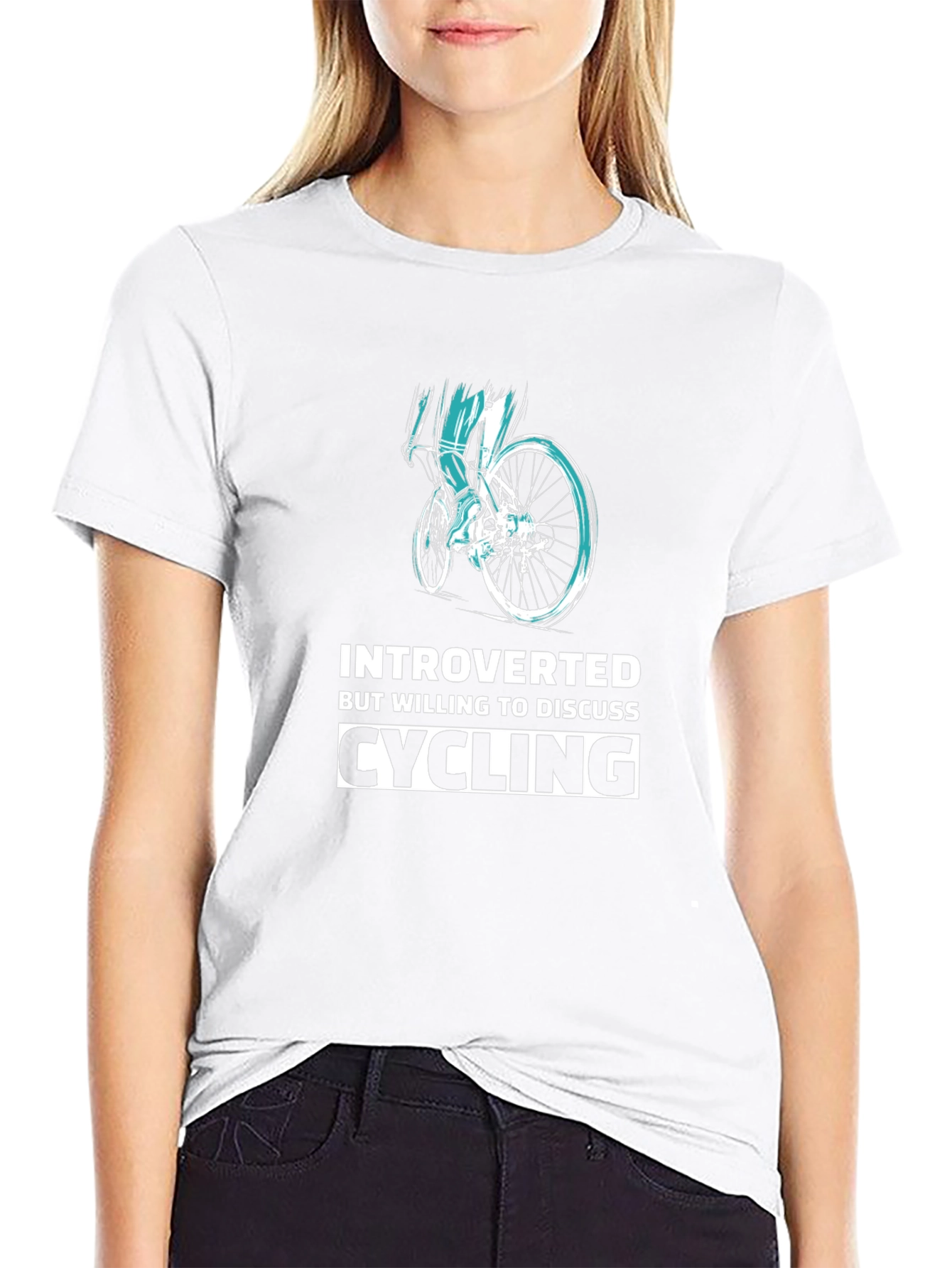 Introverted Cycling Graphic T-Shirt