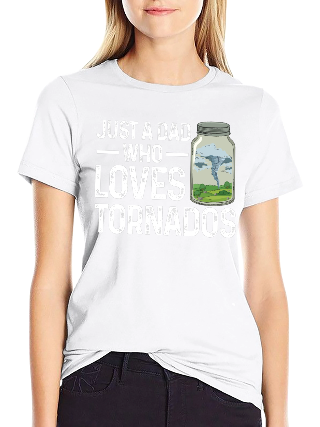 Just A Dad Who Loves Tornadoes T-Shirt