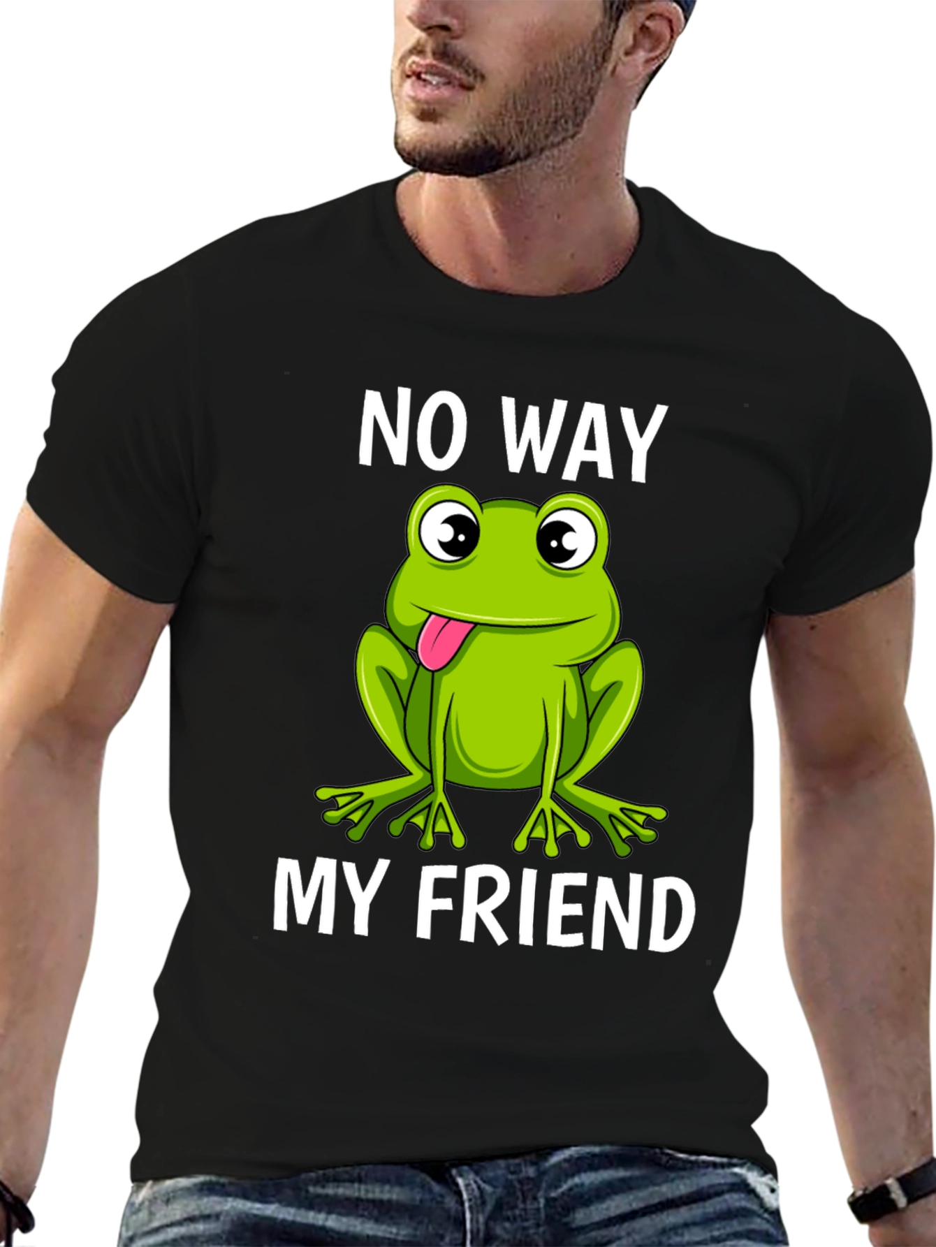 No Way My Friend Frog Graphic T-Shirt