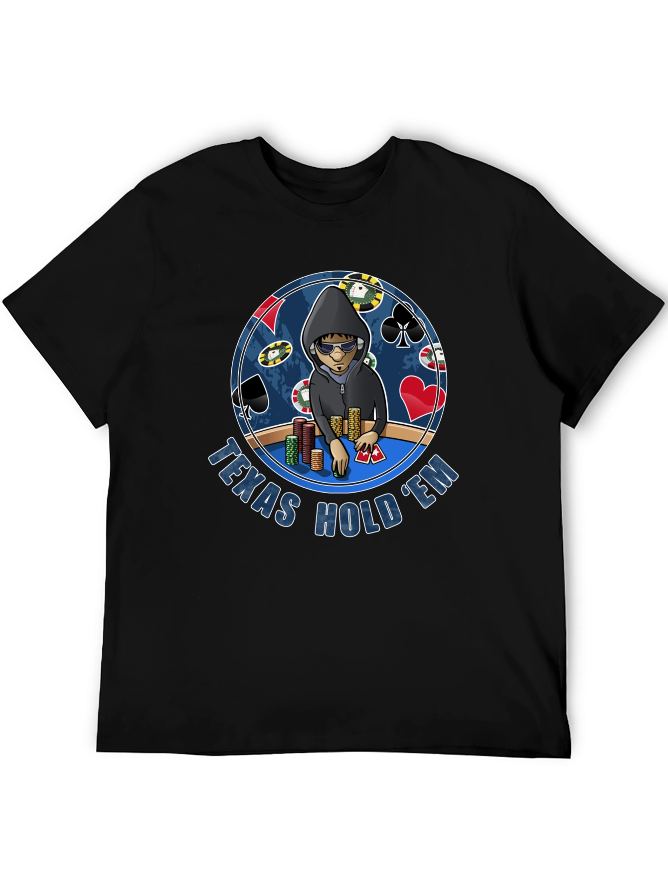 Texas Holdem Poker Player Graphic T-Shirt