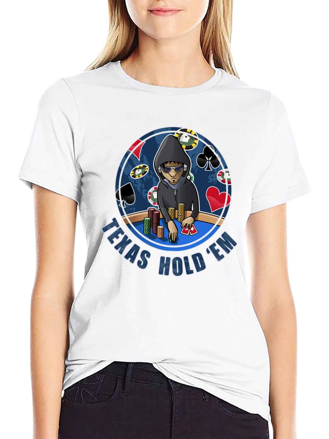 Texas Holdem Poker Player Graphic T-Shirt
