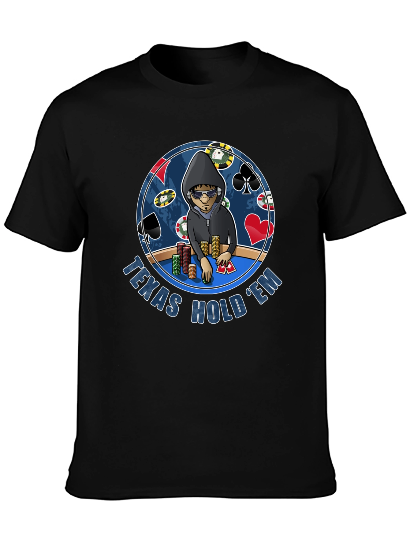 Texas Holdem Poker Player Graphic T-Shirt