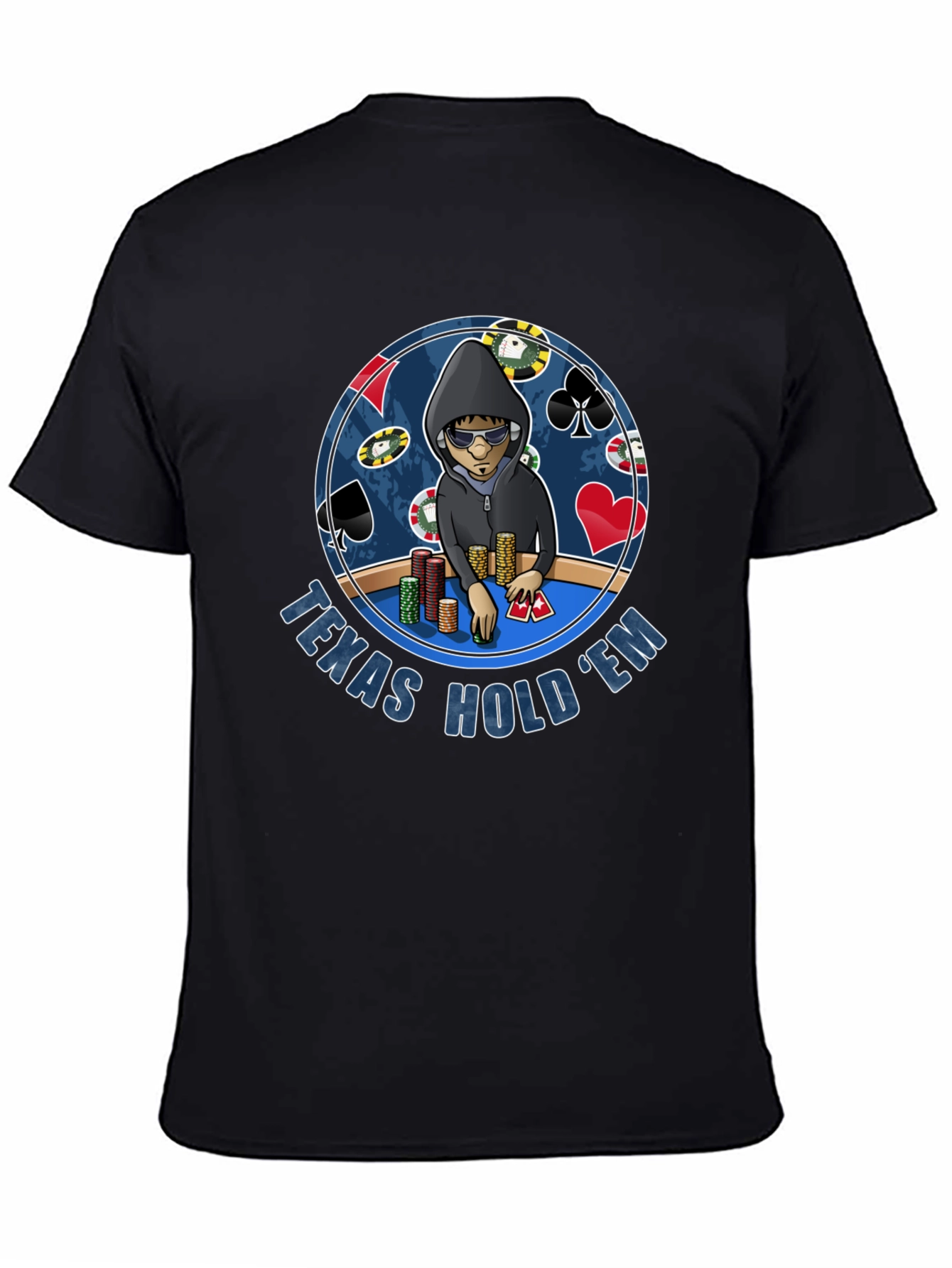Texas Holdem Poker Player Graphic T-Shirt