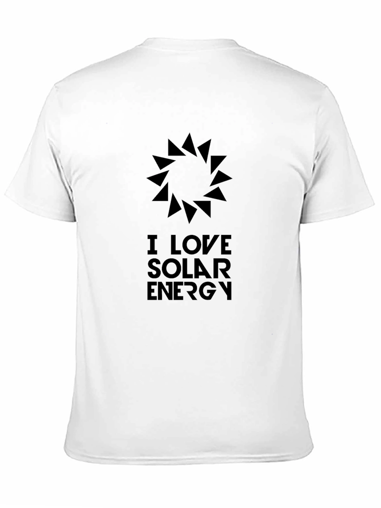 I Love Solar Energy Black T-Shirt