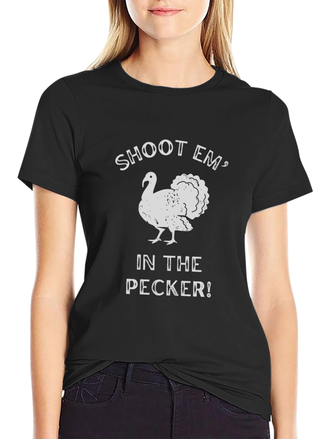 Shoot Em Turkey Humor Graphic Tee